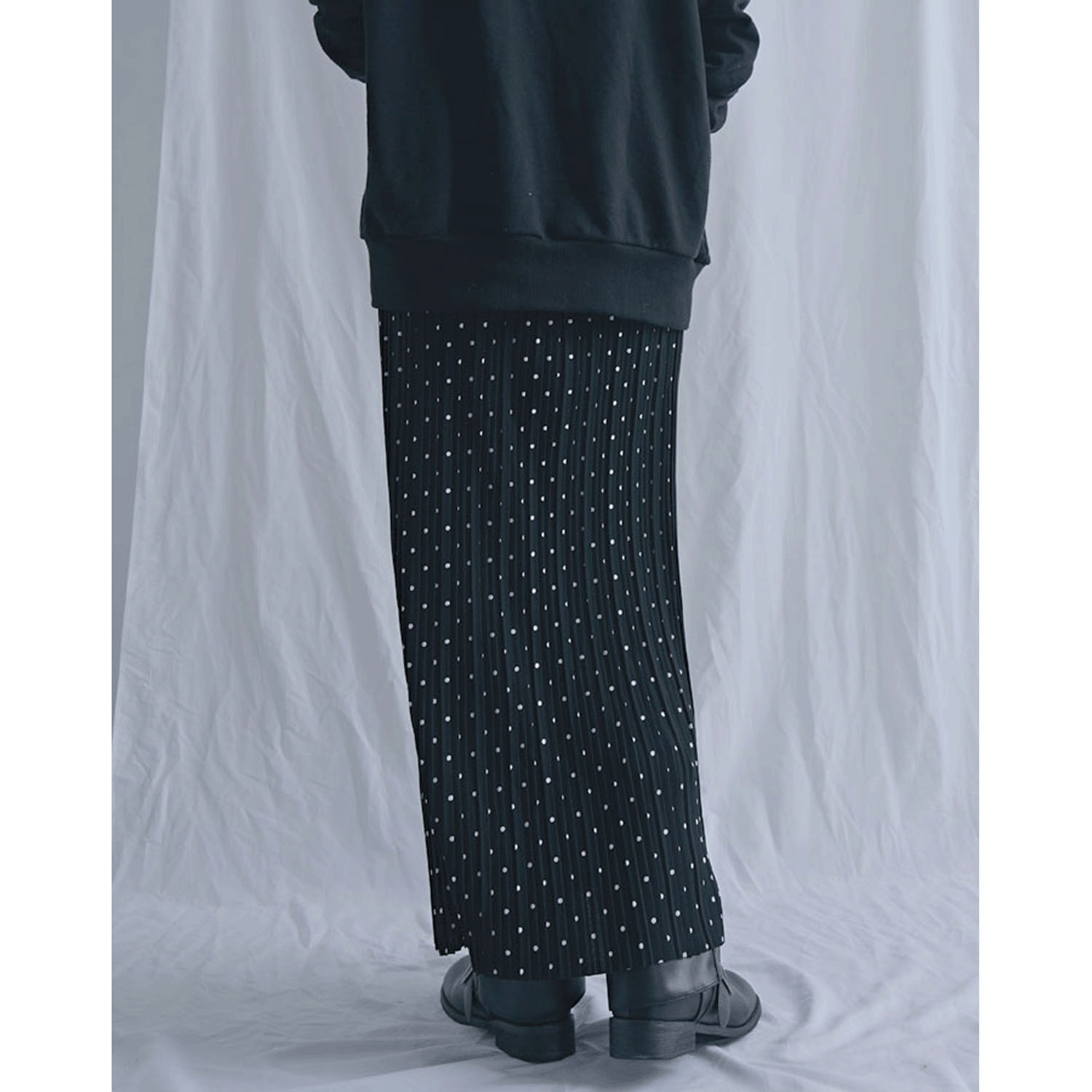 【Insta Live】プリーツ水玉柄スカート - 画像8