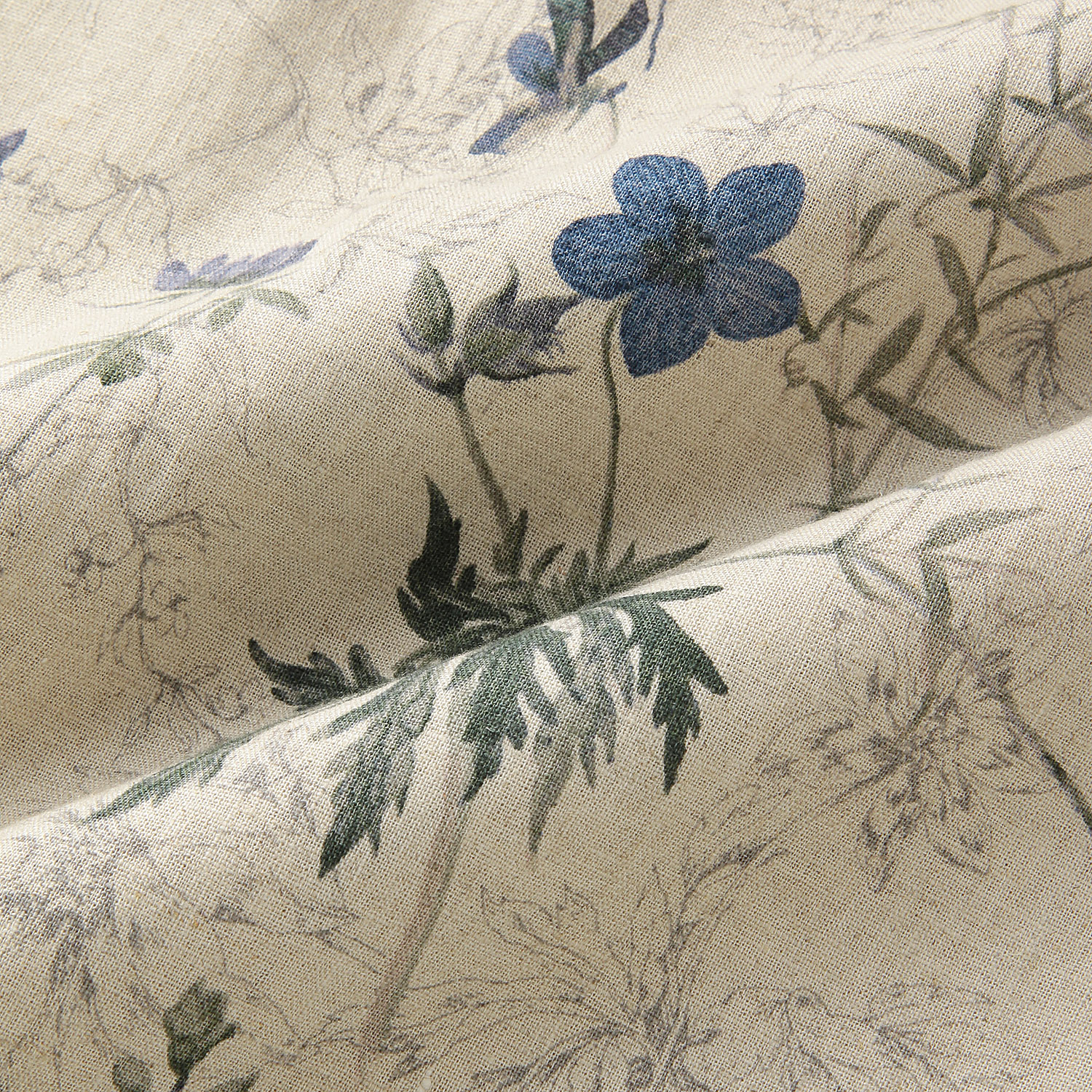 綿麻プリントスカート - 画像10