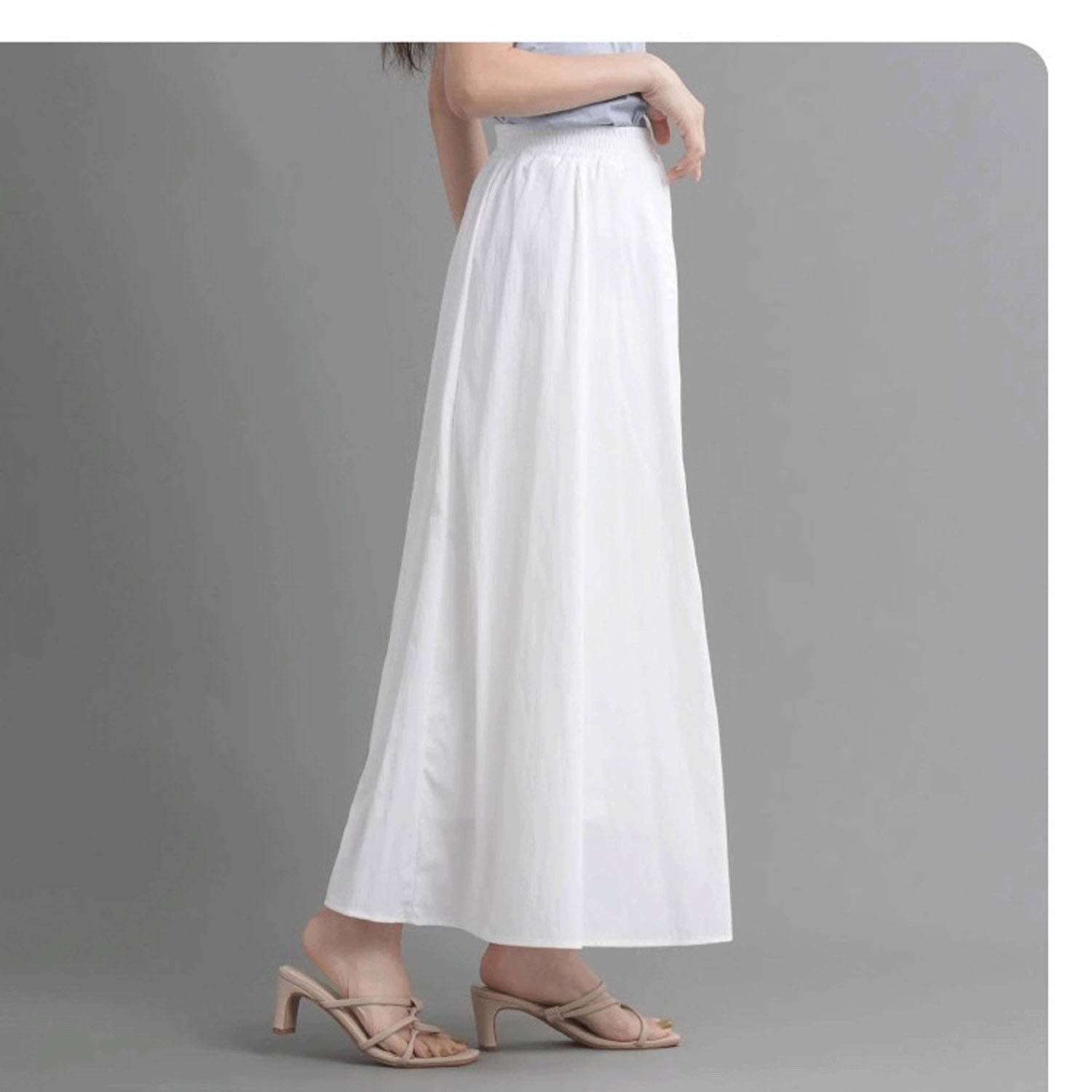 ナチュラルワッシャーロングスカート - 画像12