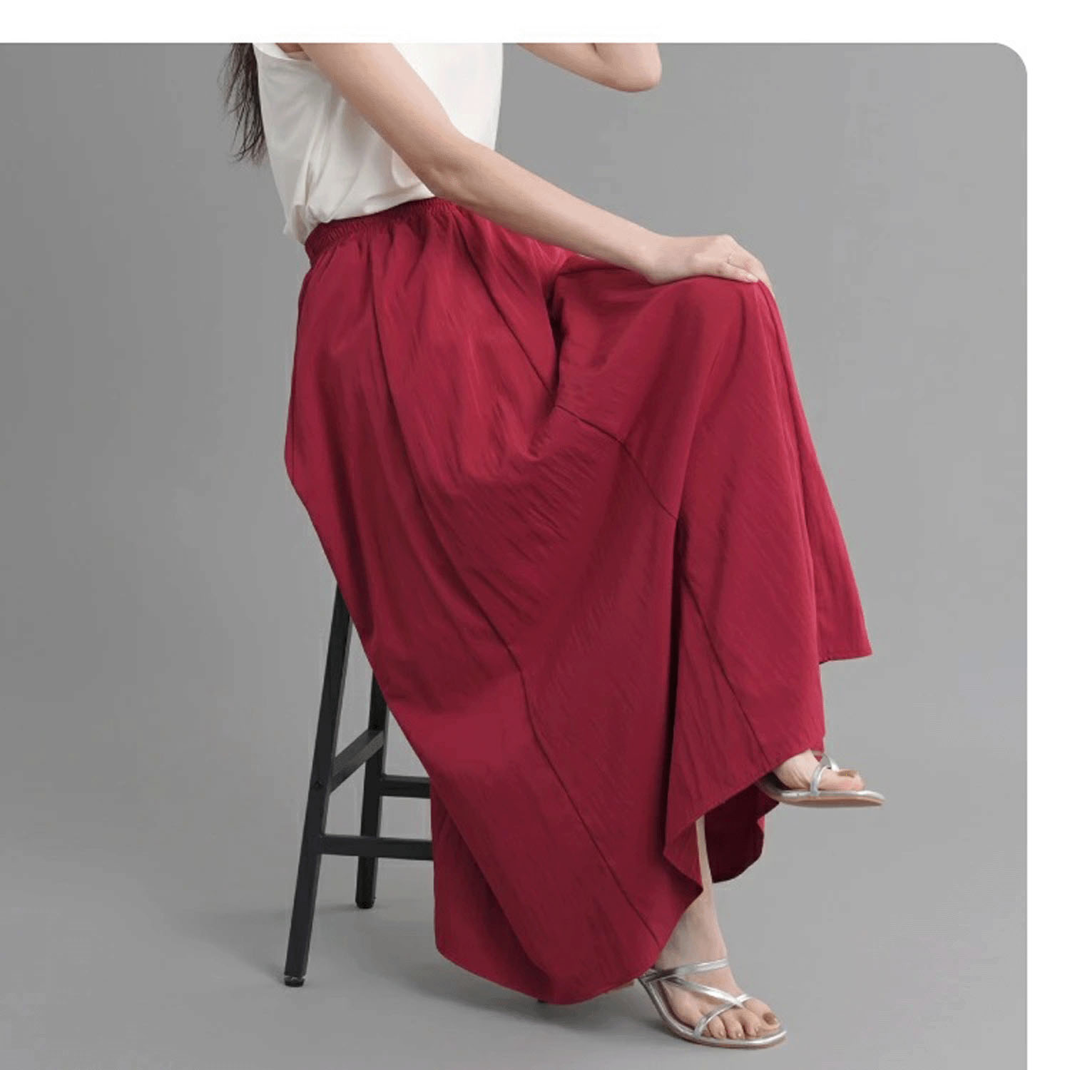 ナチュラルワッシャーロングスカート - 画像14