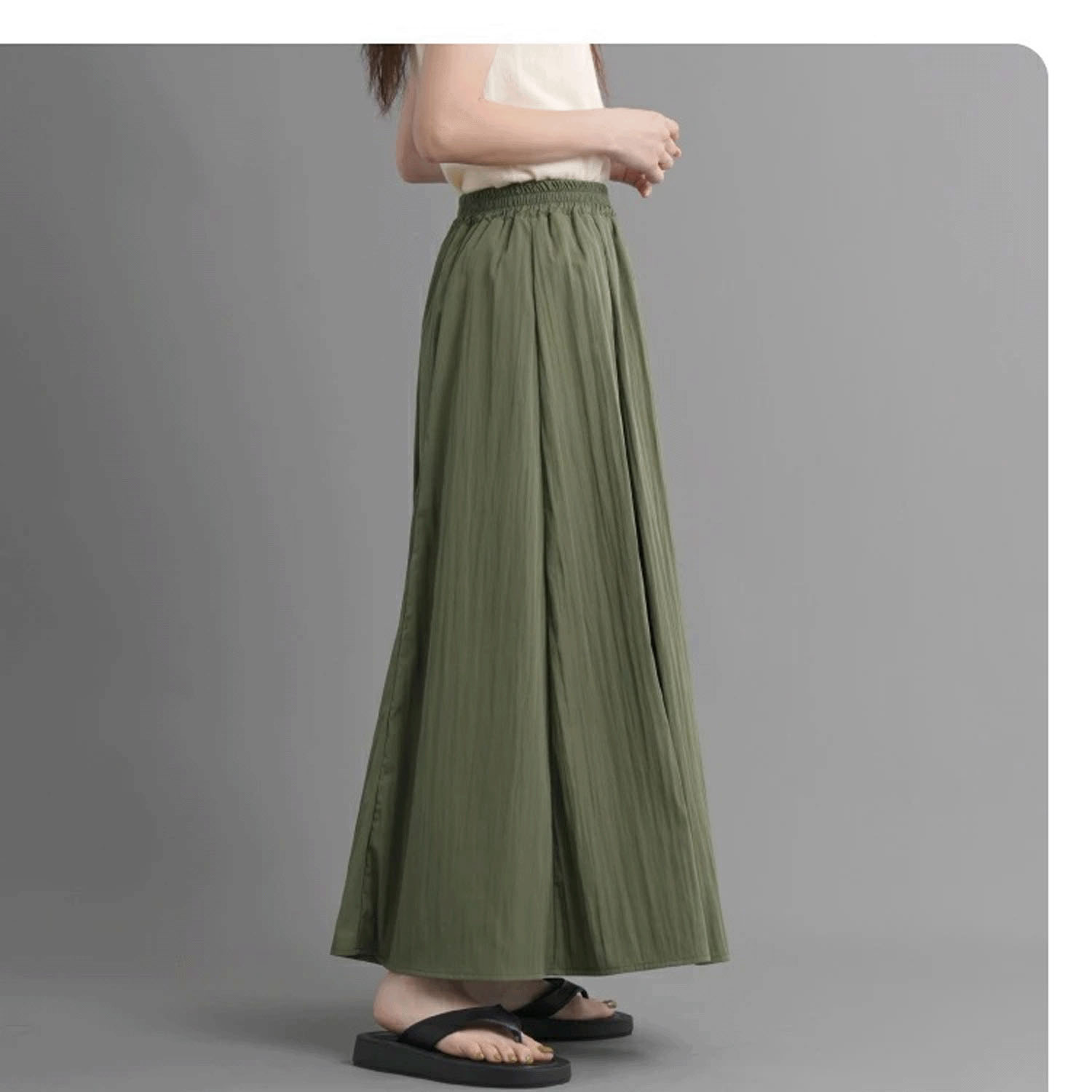 ナチュラルワッシャーロングスカート - 画像20