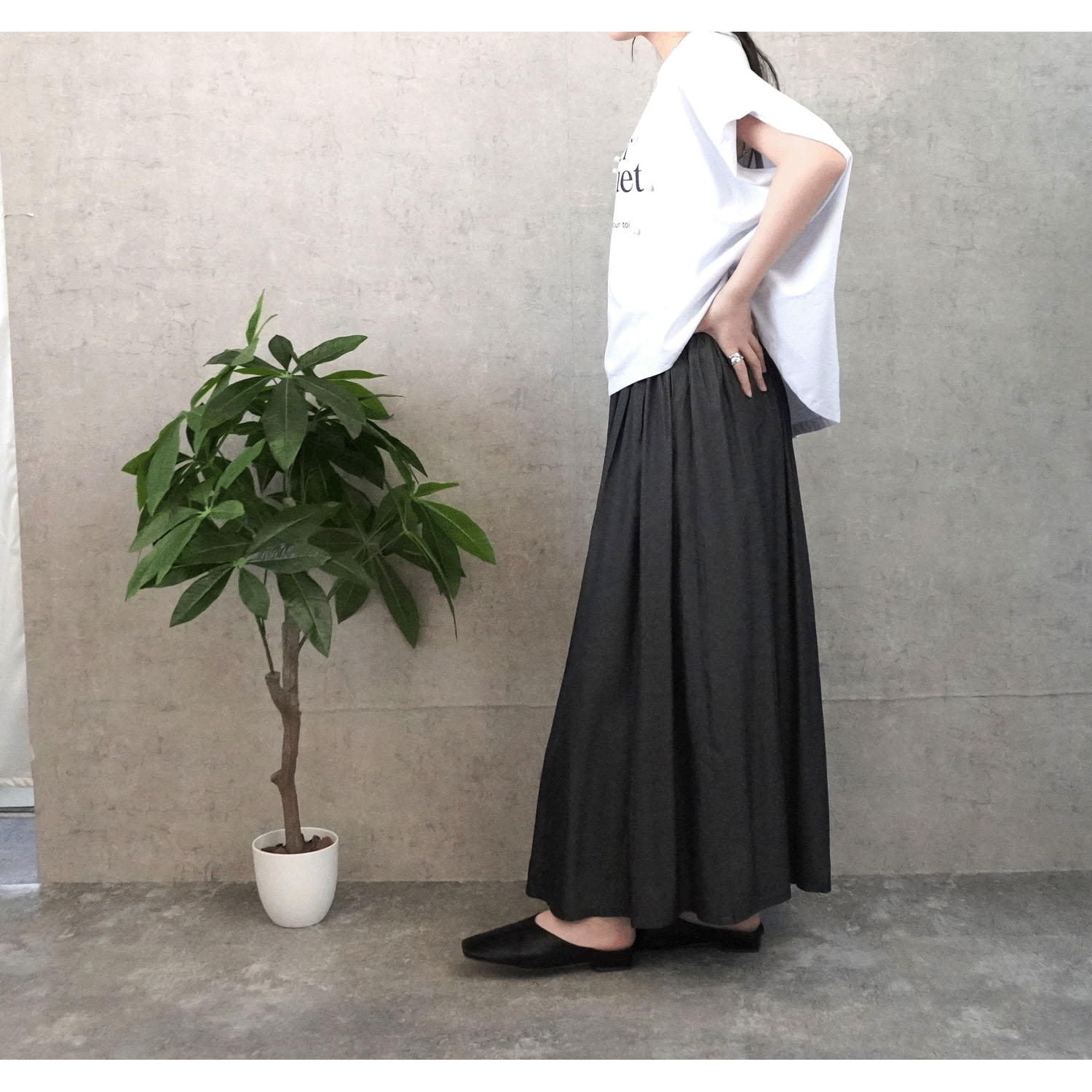 Emma 軽やかギャザースカート - 画像3