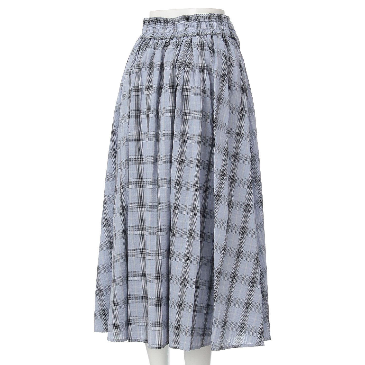 サッカーチェックシャツディテールスカート - 画像4