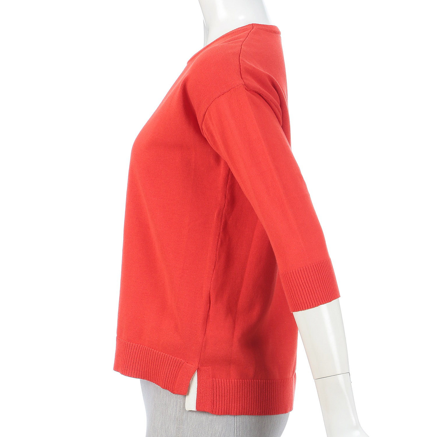 脇スリット配色天竺プルオーバー - 画像9