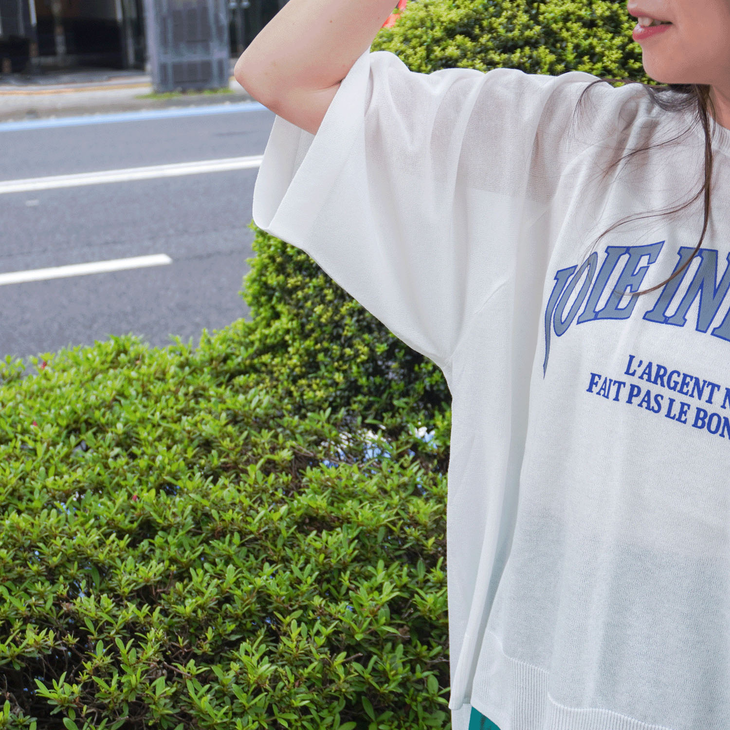 ロゴプリントサマーセーター - 画像4