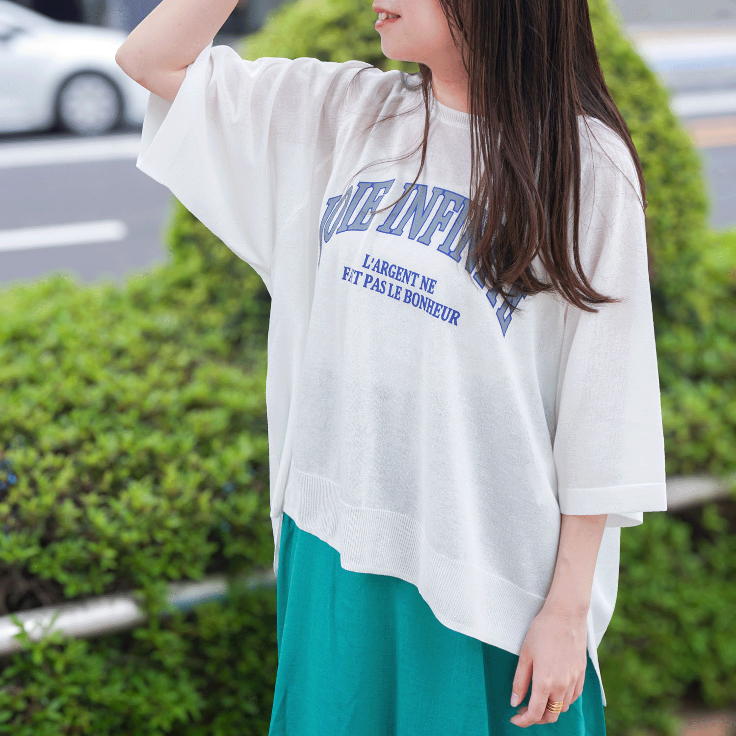 ロゴプリントサマーセーター - 画像6