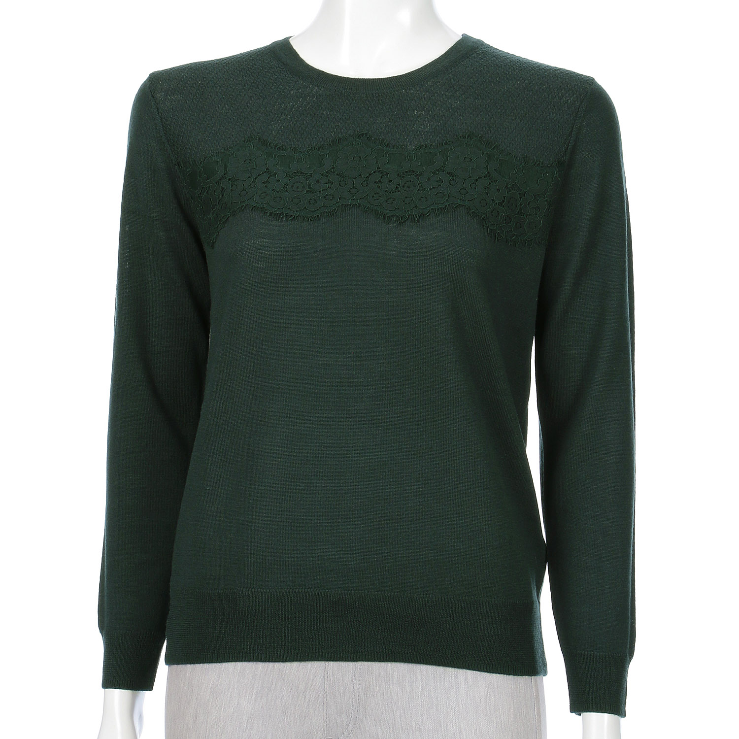 12ゲージイタリー糸 胸レースプルオーバー - 画像6