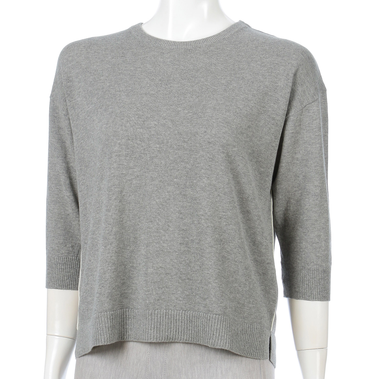 脇配色ライン天竺プルオーバー