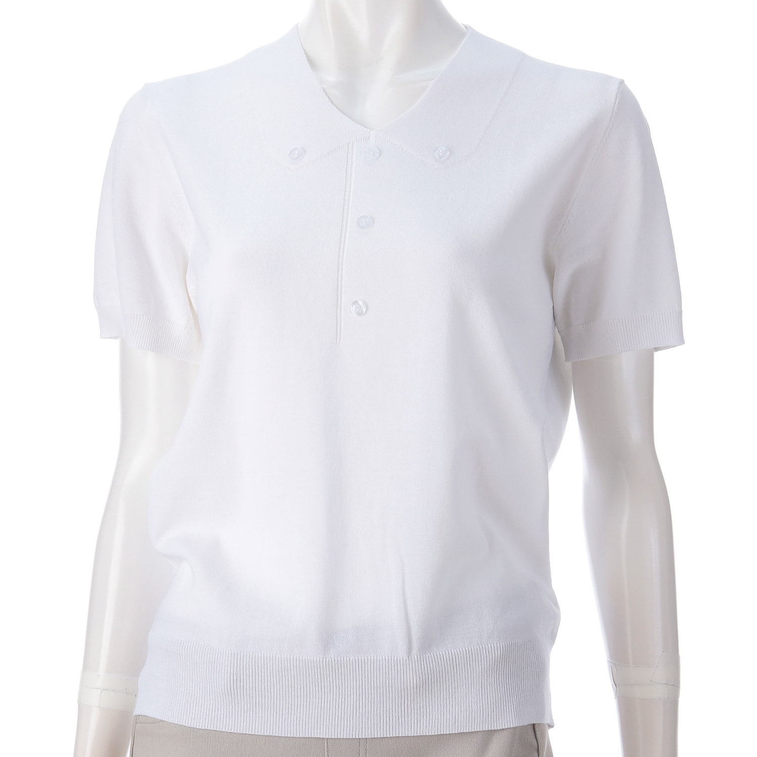 【Insta Live】ポロ衿風Vネックプルオーバー - 画像2