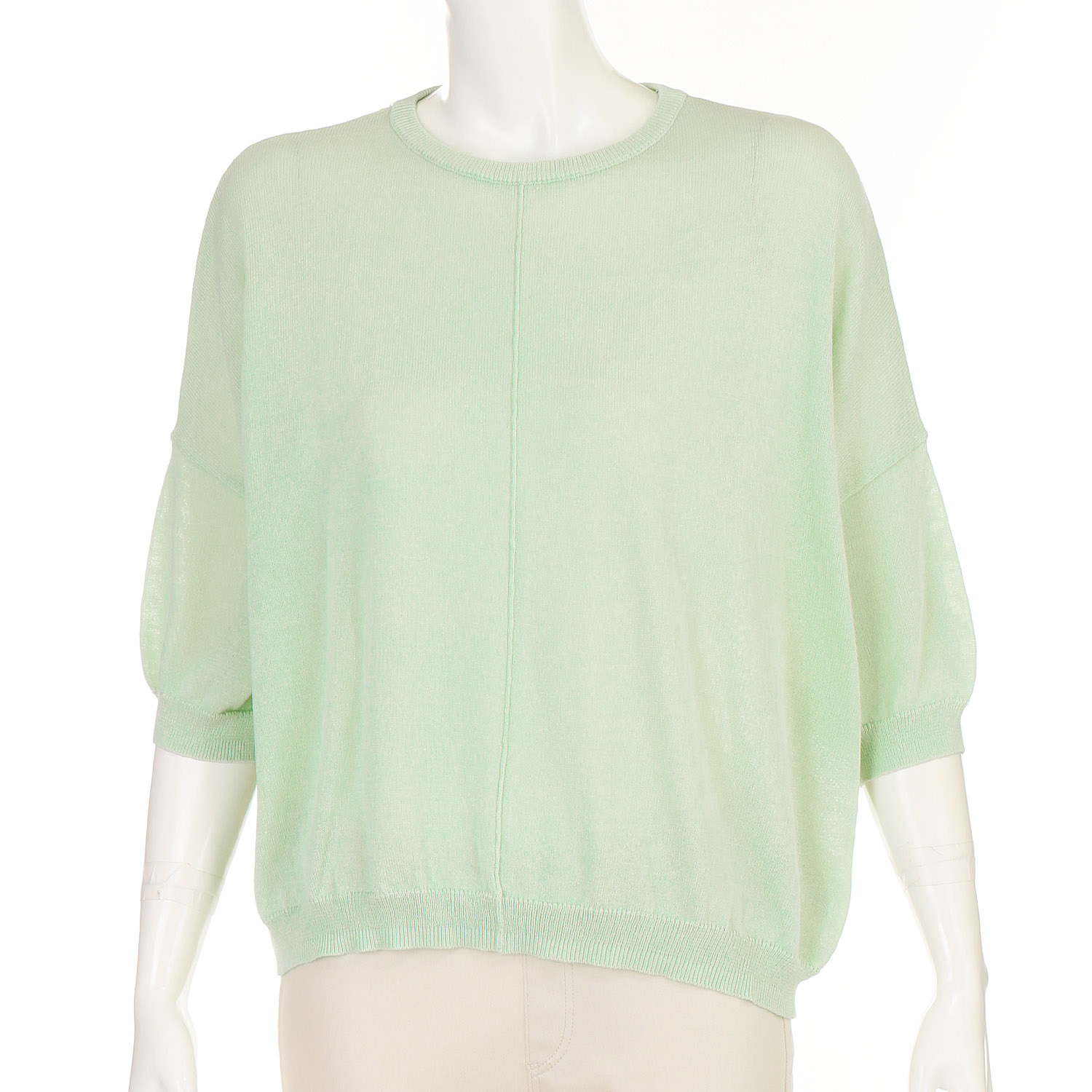 前身ピンタック使い チビ袖プルオーバー