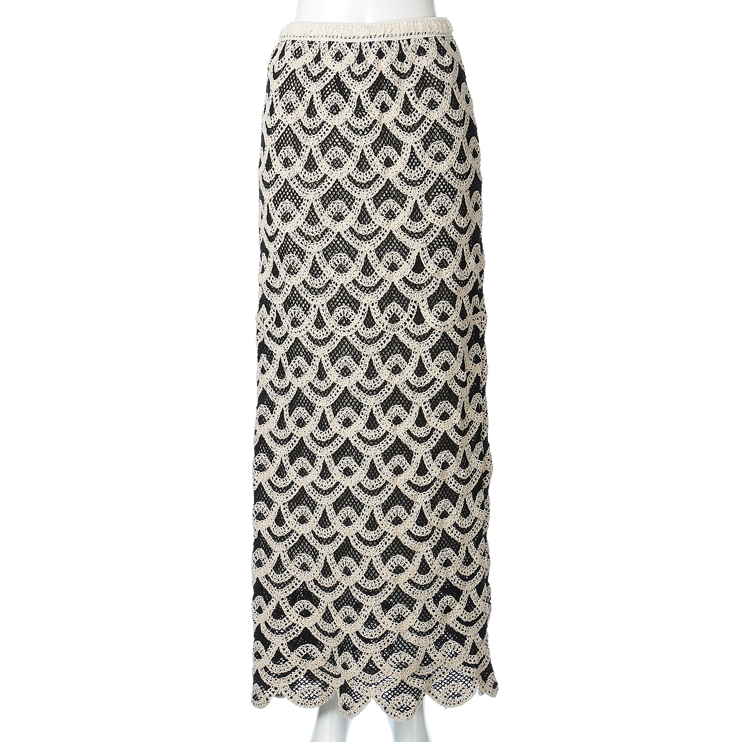 VERITE クロシェ風ロングスカート