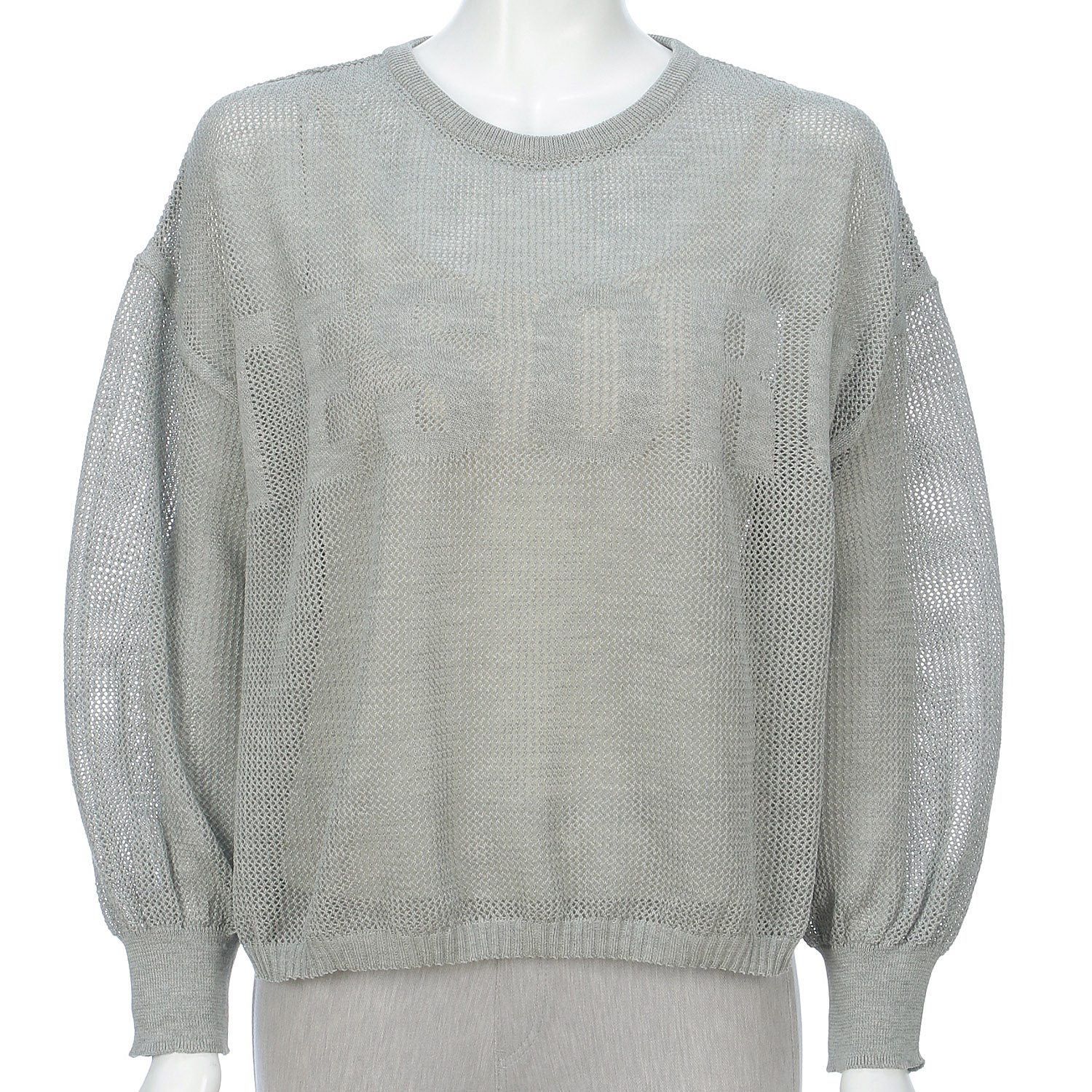 メッシュ英字柄レイヤード