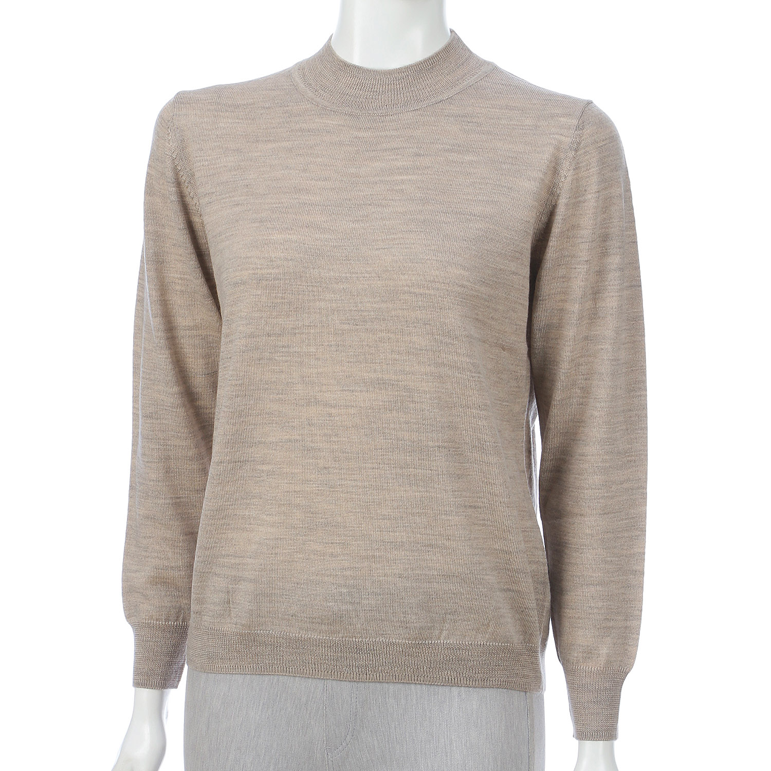 ウール100％ベーシックハイネックセーター - 画像13