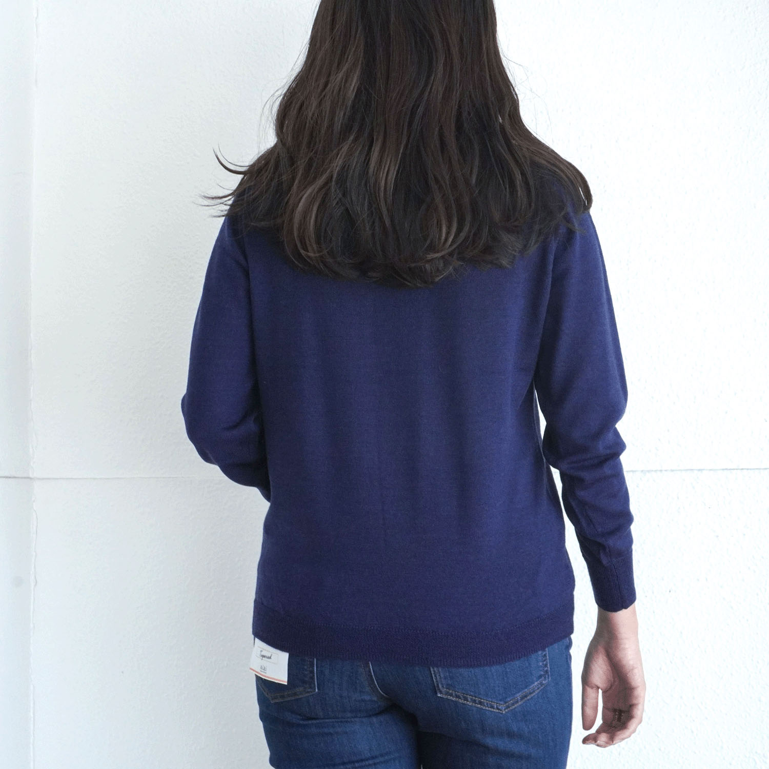 ウール100％ベーシックハイネックセーター - 画像10