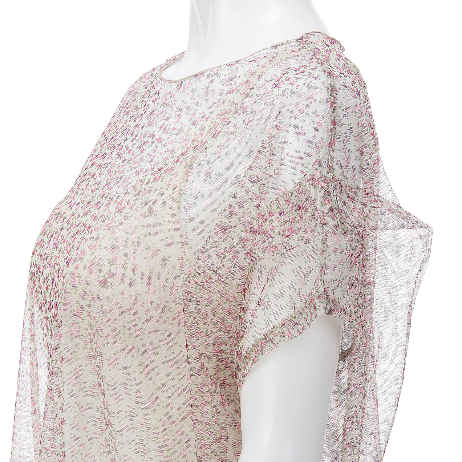 チュール小花袖タックプルオーバー - 画像3