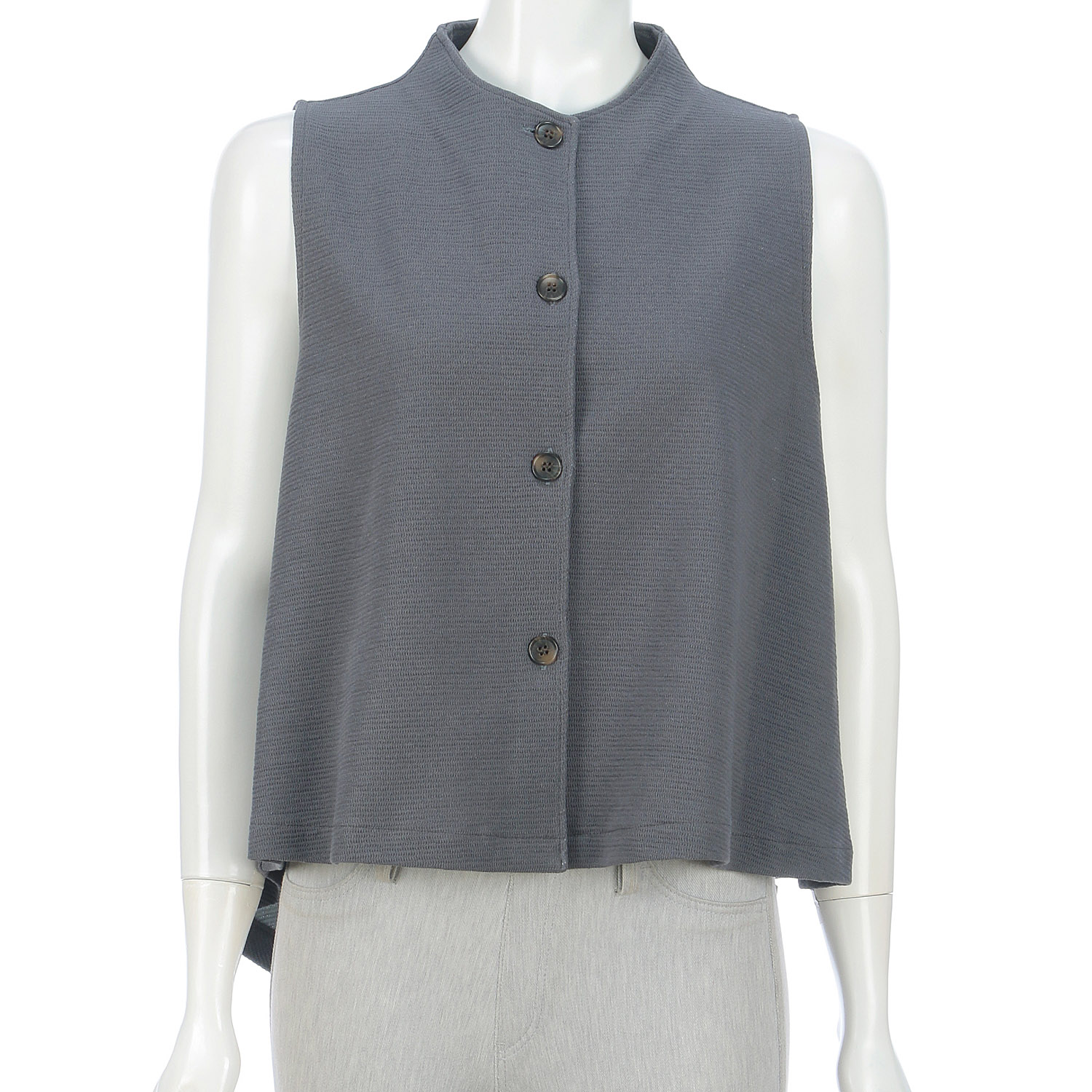 ウェーブ前開きベスト