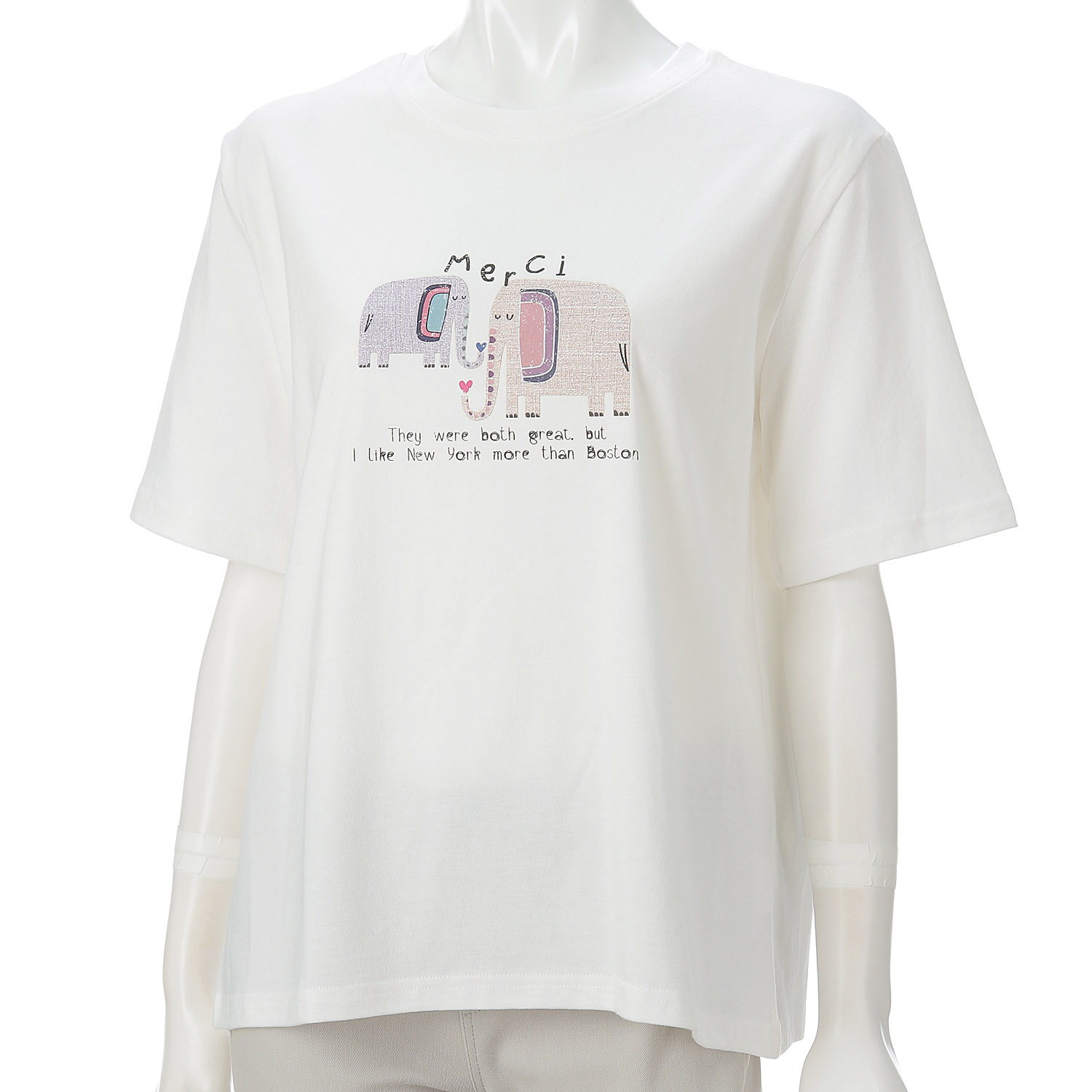 Klin Klin ゾウ柄Tシャツ - 画像2