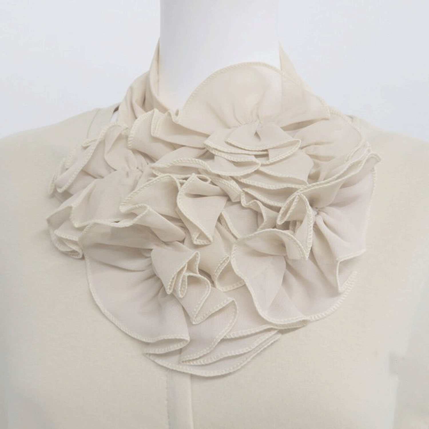 フリルネックカバー 無地 - 画像3