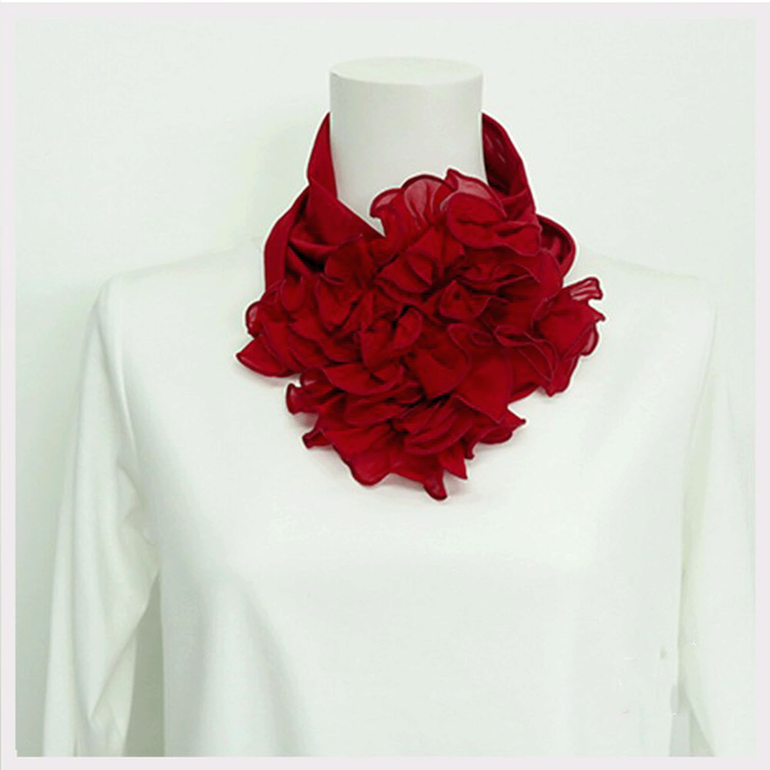 フリルネックカバー 無地 - 画像9