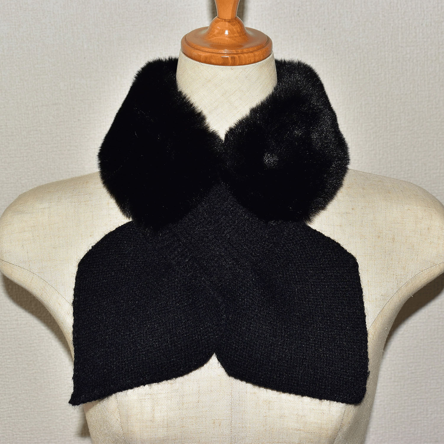 【ベージュ終了】ニット＆ファーティペット - 画像7