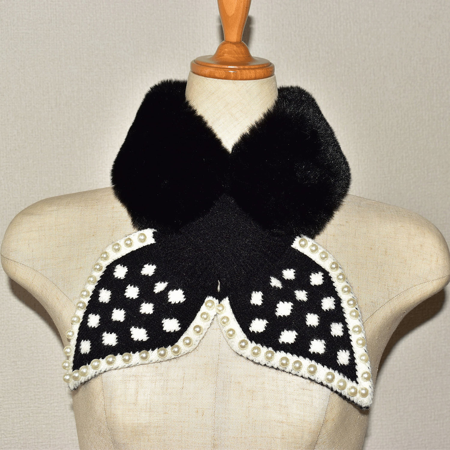 ビジュー付きニット＆ファードットティペット - 画像8