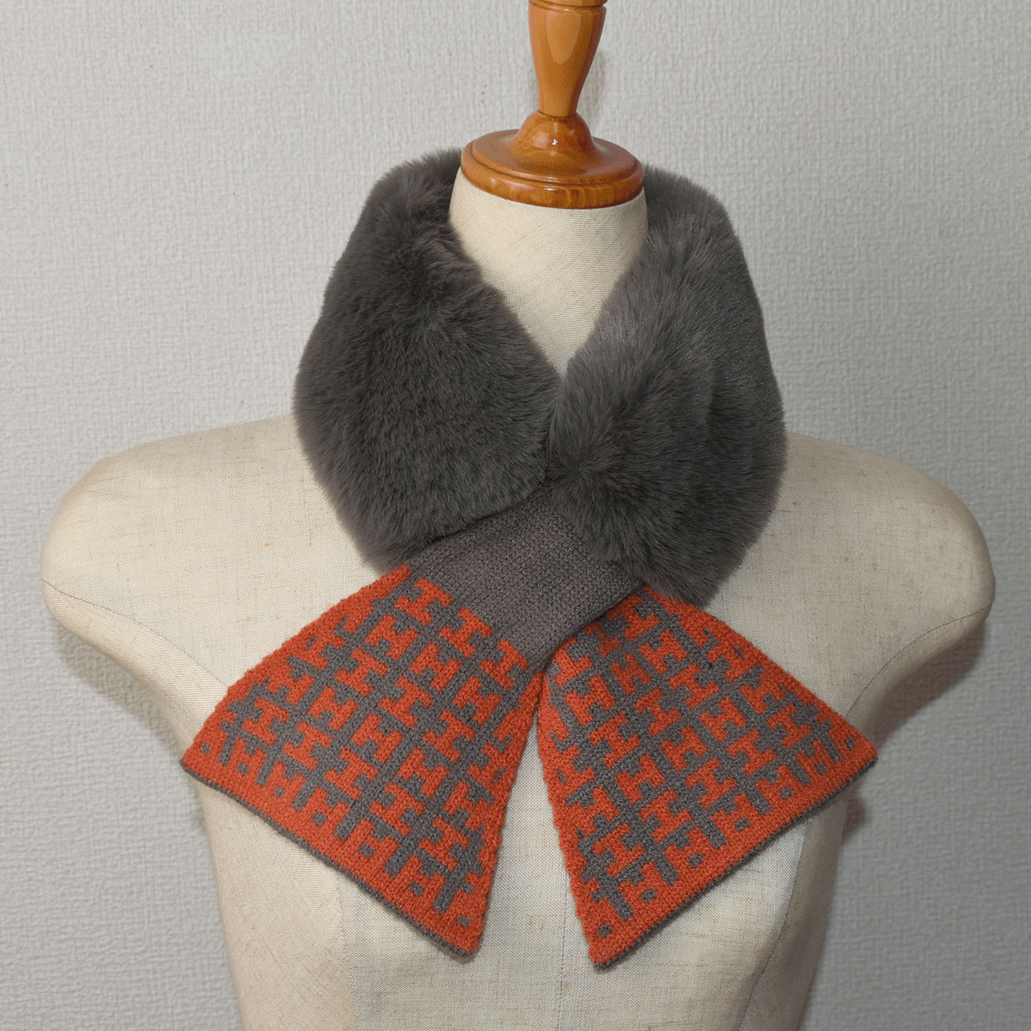 パターン柄ニット＆ファーティペット - 画像13