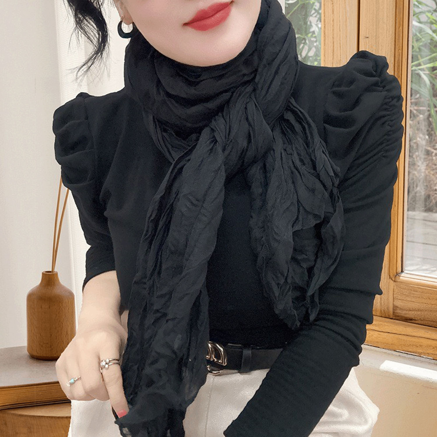 クシュクシュカラーストール - 画像4