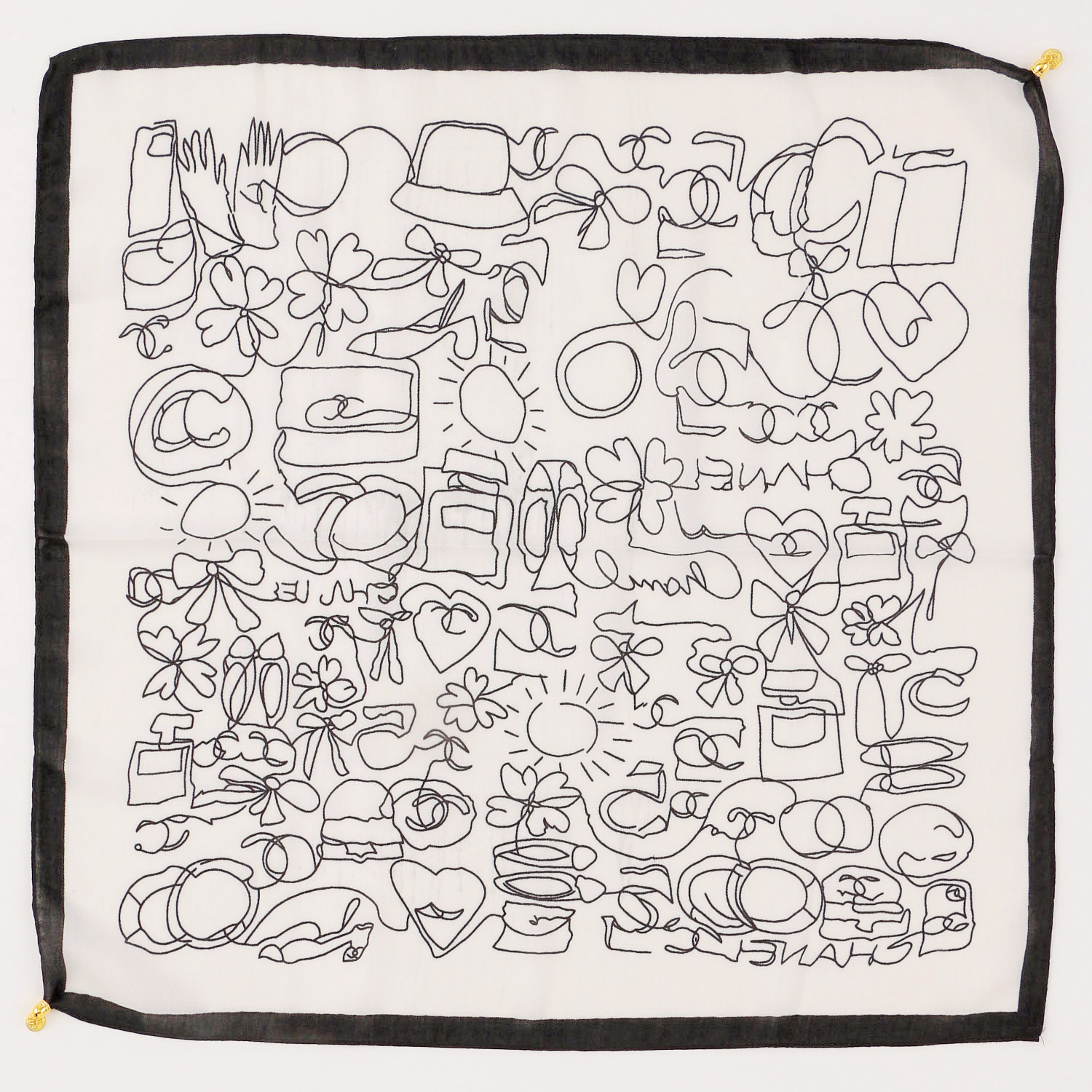 マグネットスカーフ マルチプリント ゴールド金具 - 画像11