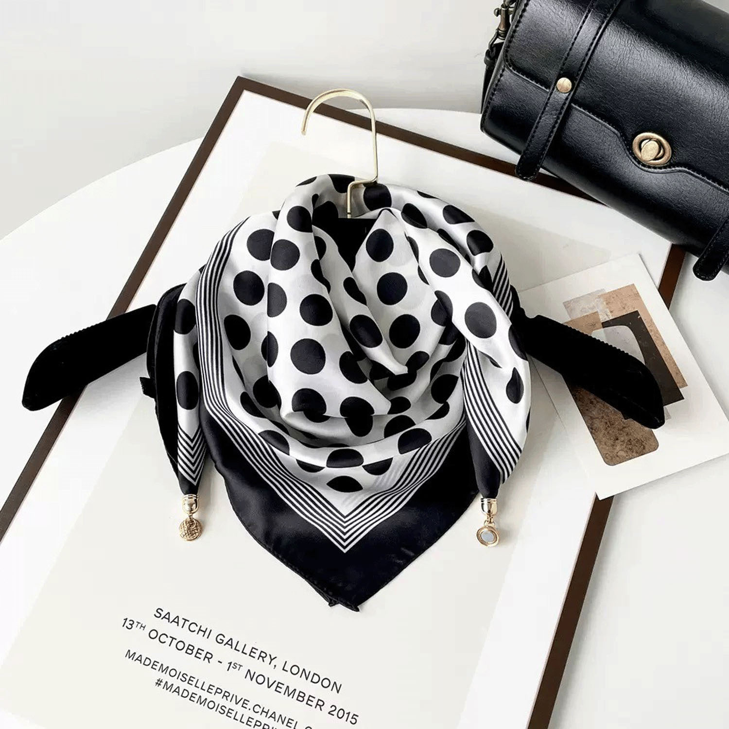 マグネットスカーフ マルチプリント ゴールド金具 - 画像18