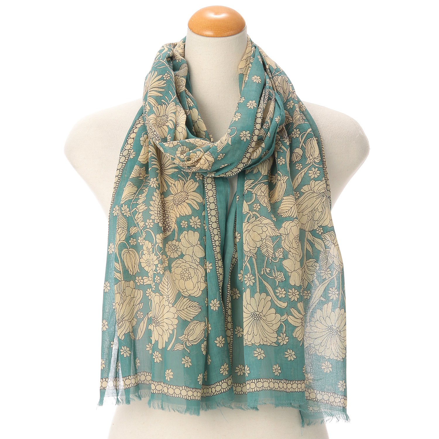 インド製アラベスク調ストール - 画像3