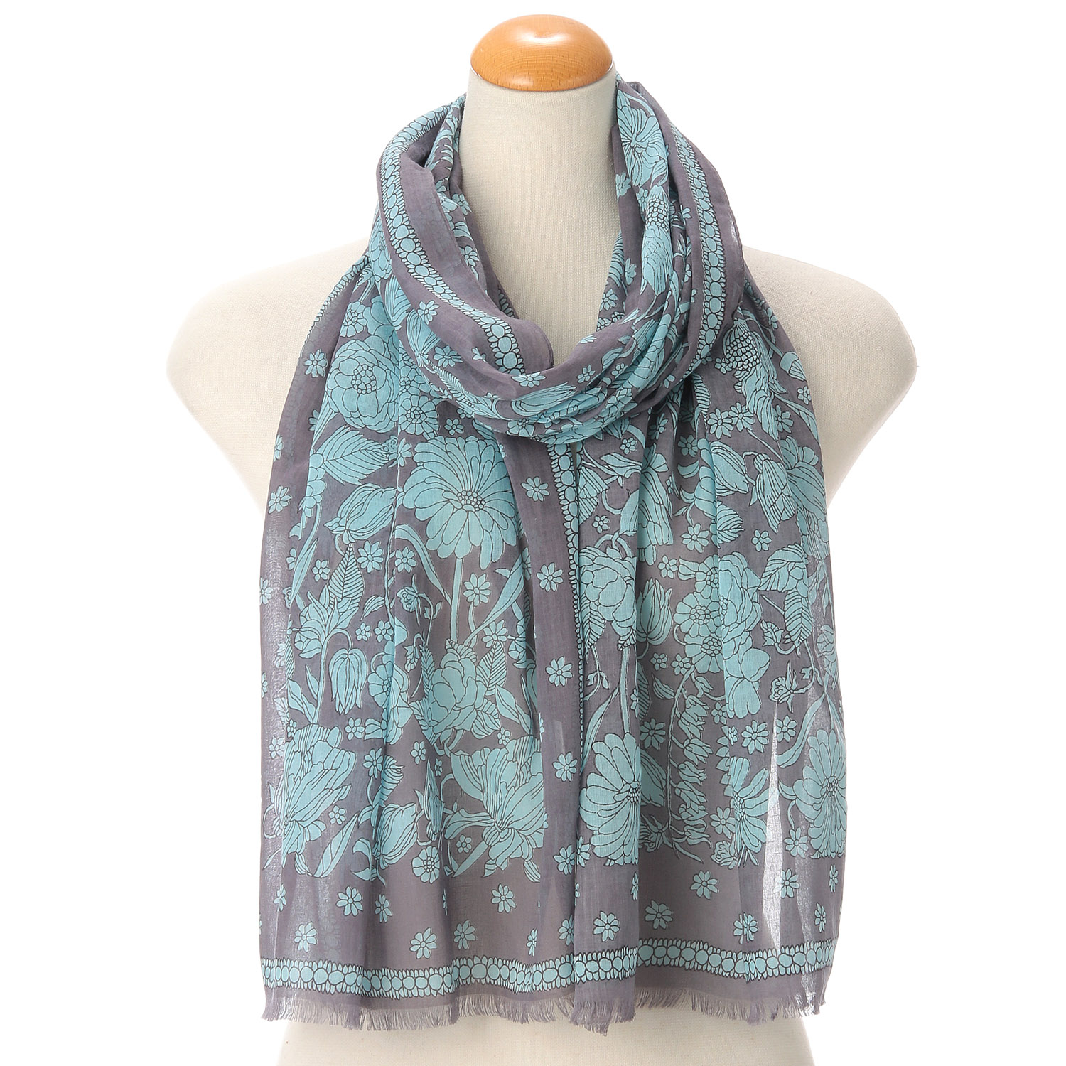 インド製アラベスク調ストール - 画像6