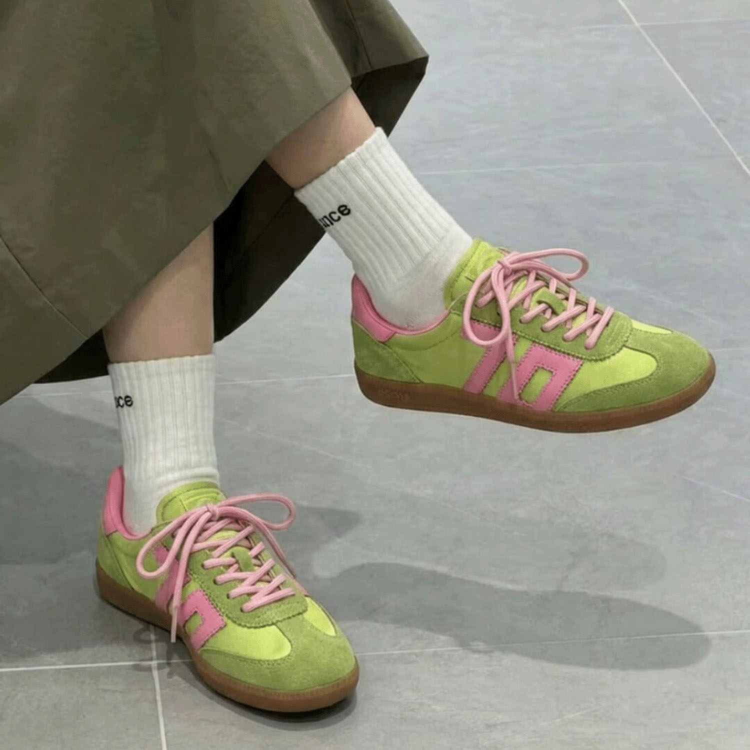 BACK70【GHOST】サテンコンビスニーカー - 画像3