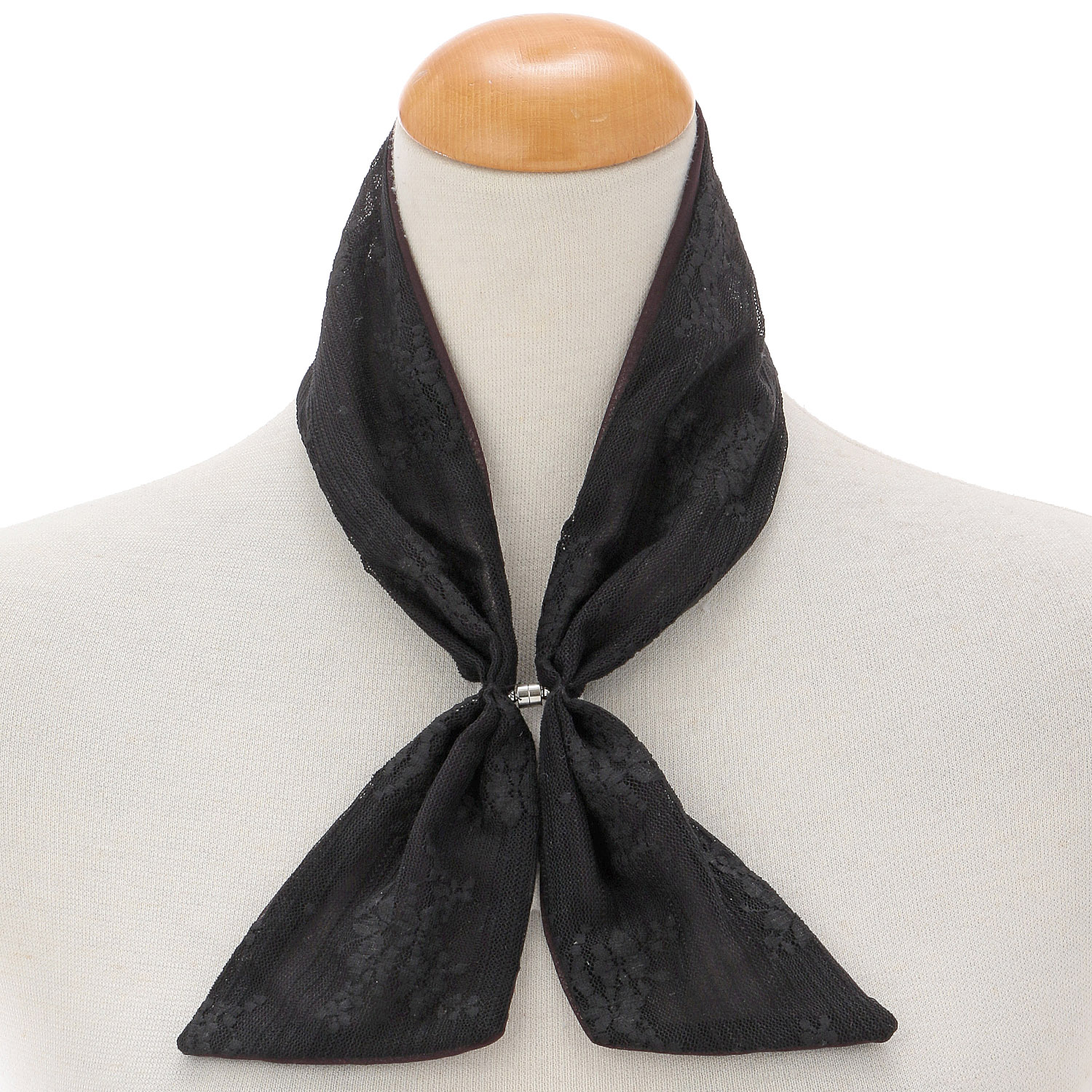 マグネット付接触冷感レーススカーフ - 画像2