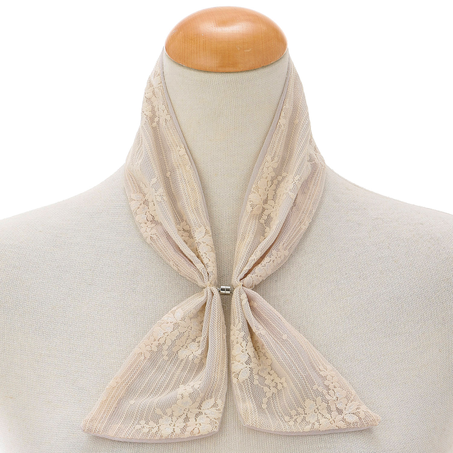 マグネット付接触冷感レーススカーフ - 画像4