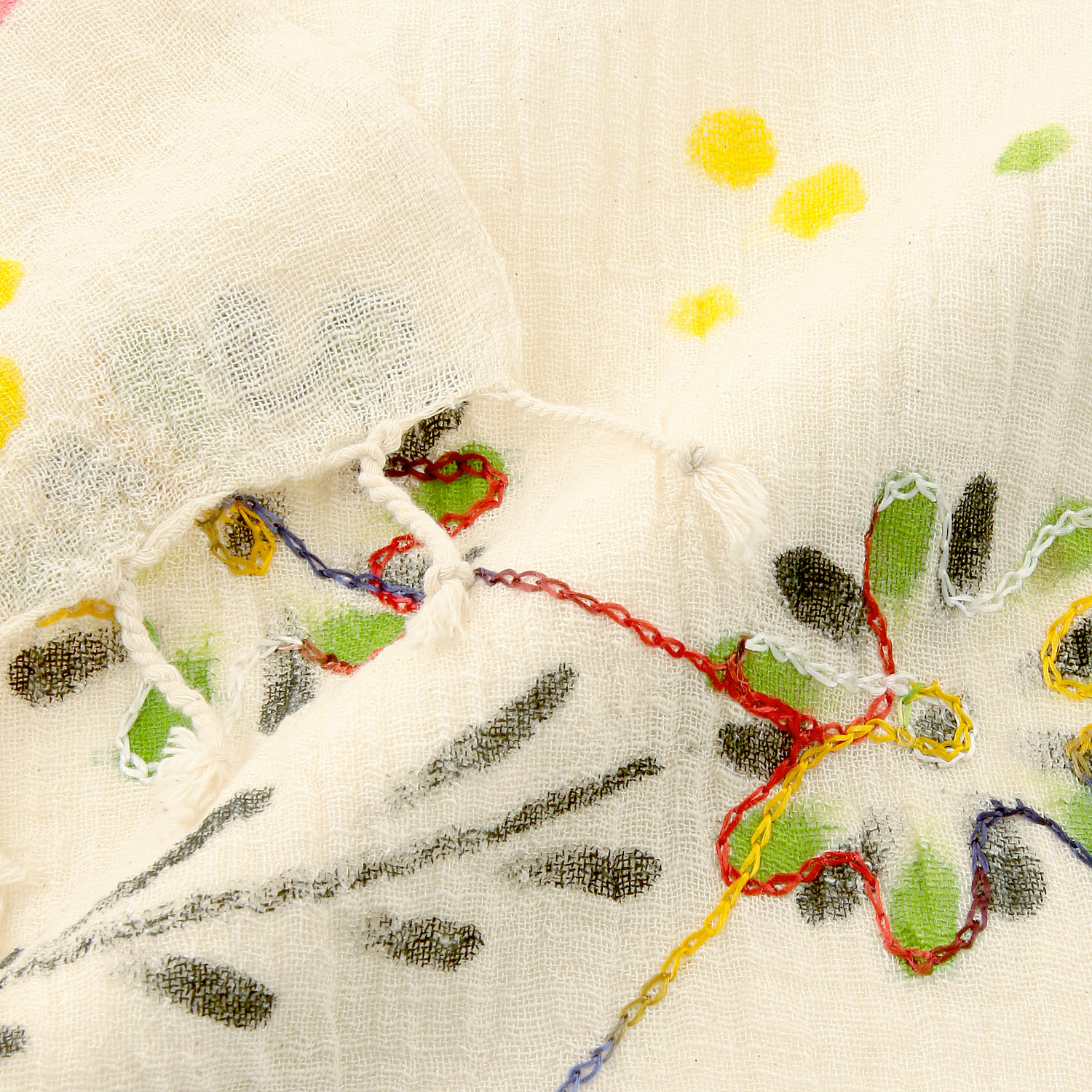 【07終了】インド製 手描き風ストール カラー - 画像13