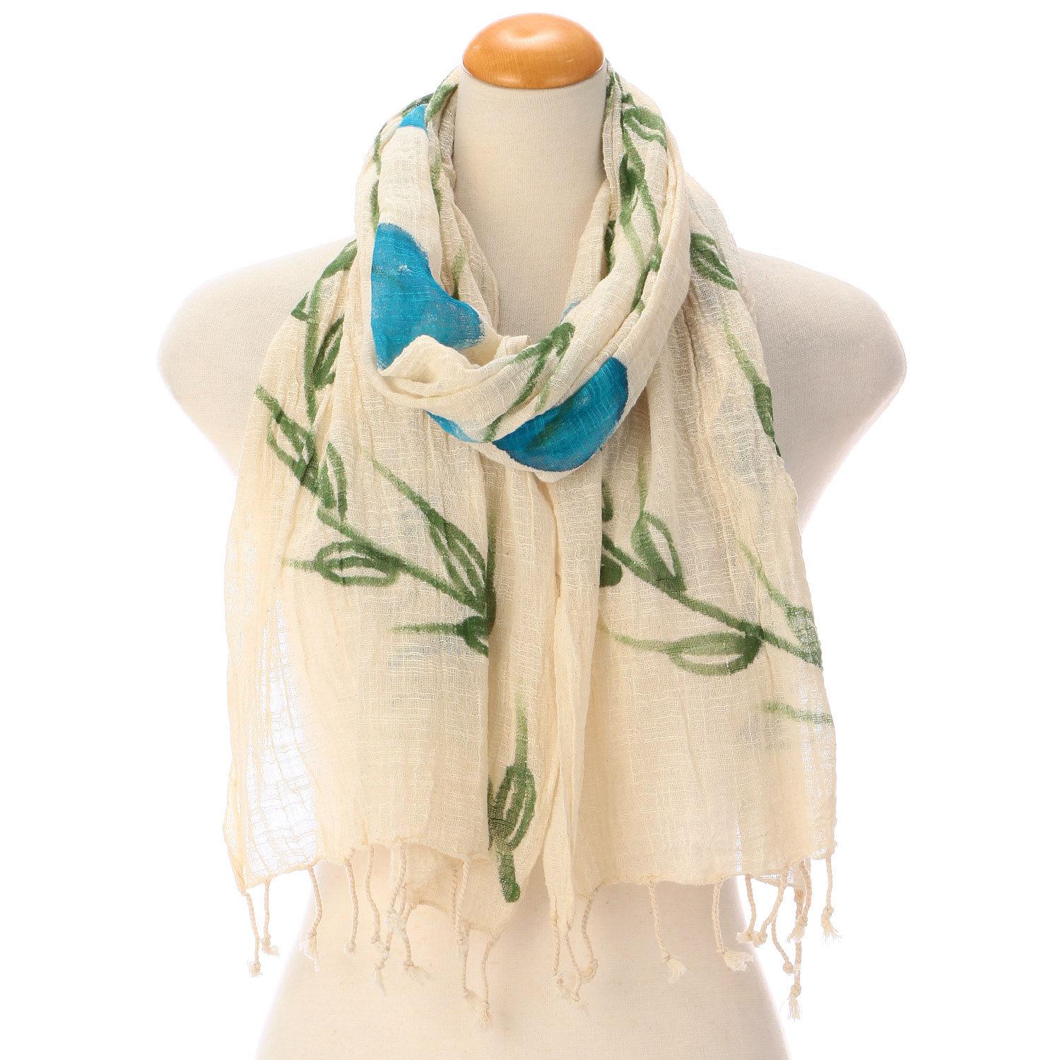 【07終了】インド製 手描き風ストール カラー - 画像18