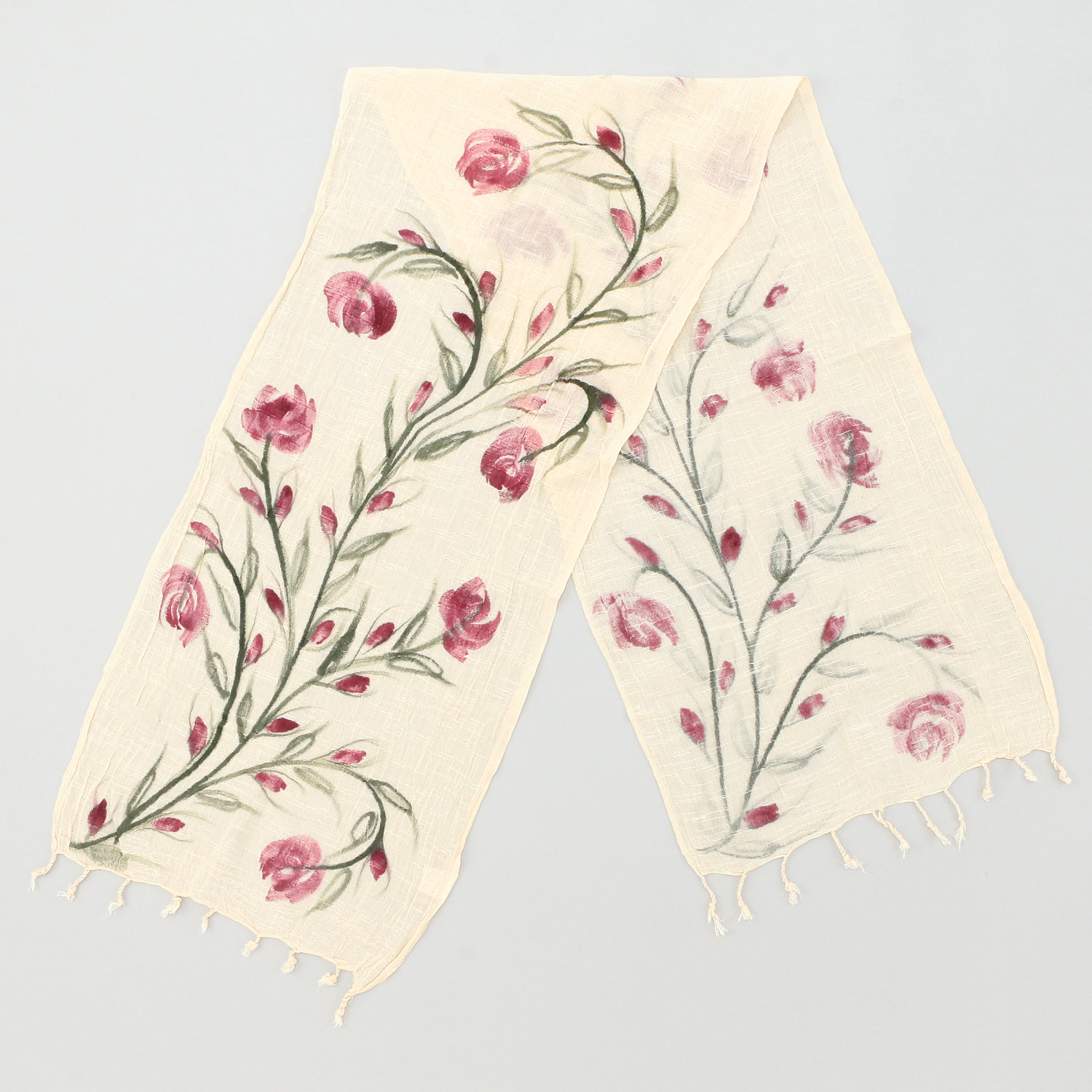 【07終了】インド製 手描き風ストール カラー - 画像23