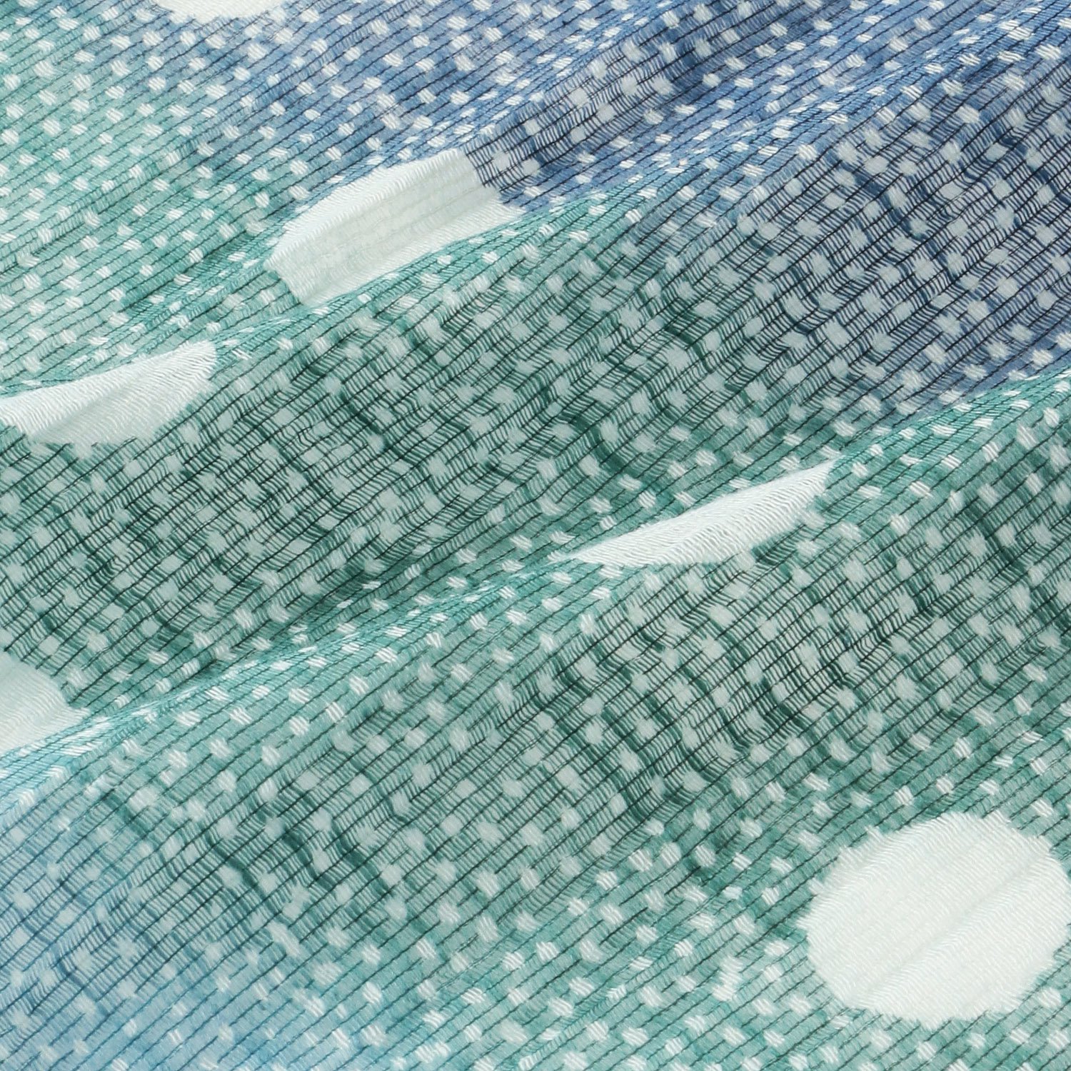 インド製 綿シルクグラデーションストール - 画像7