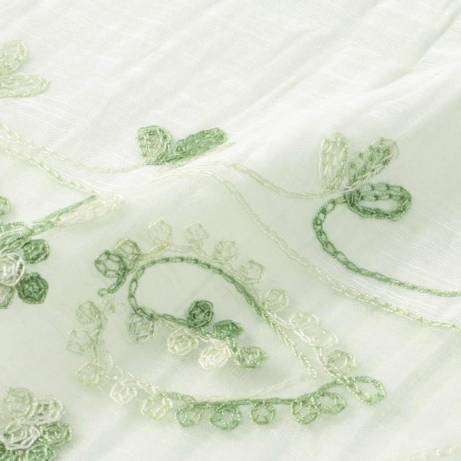 【次回再入荷5月中旬】インド製 綿シルク刺繍ストール - 画像5