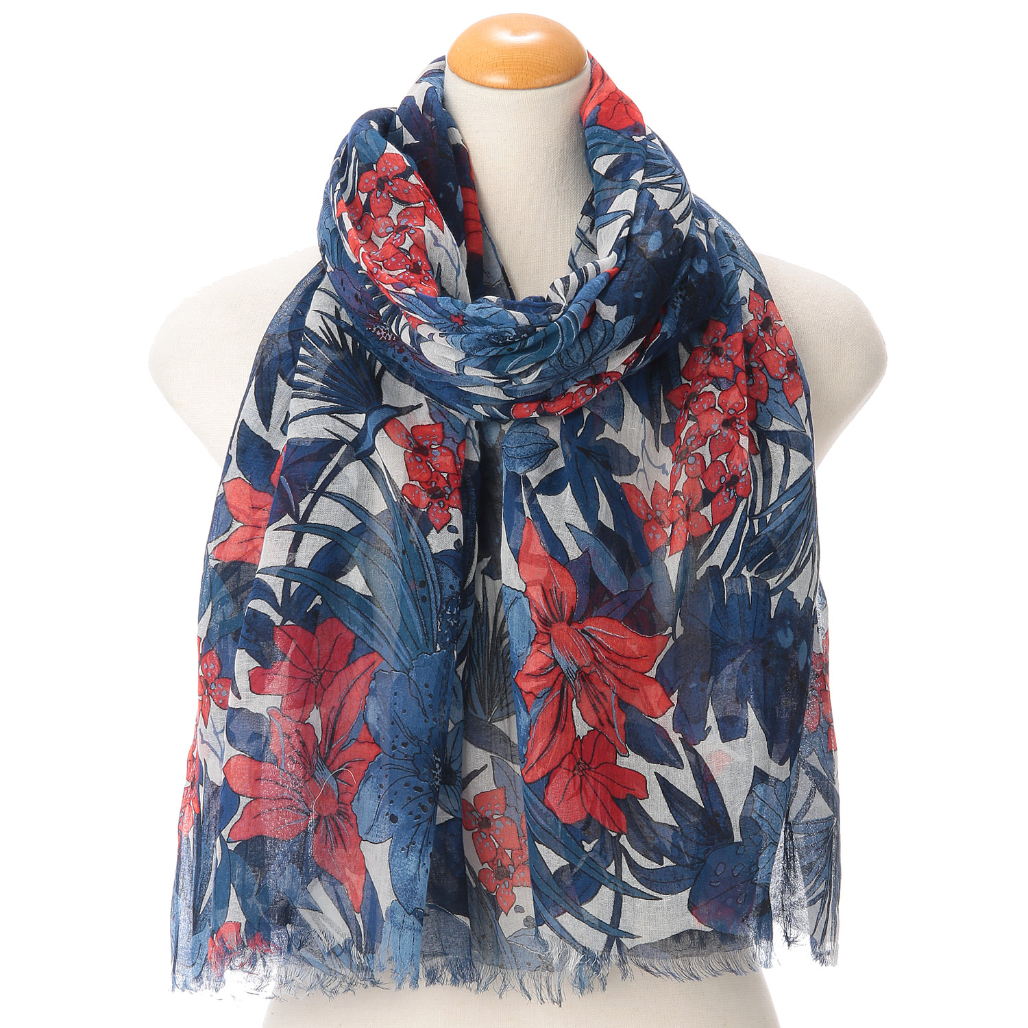 【次回再入荷5月中旬】インド製 コットンガーゼ調大判ストール - 画像2