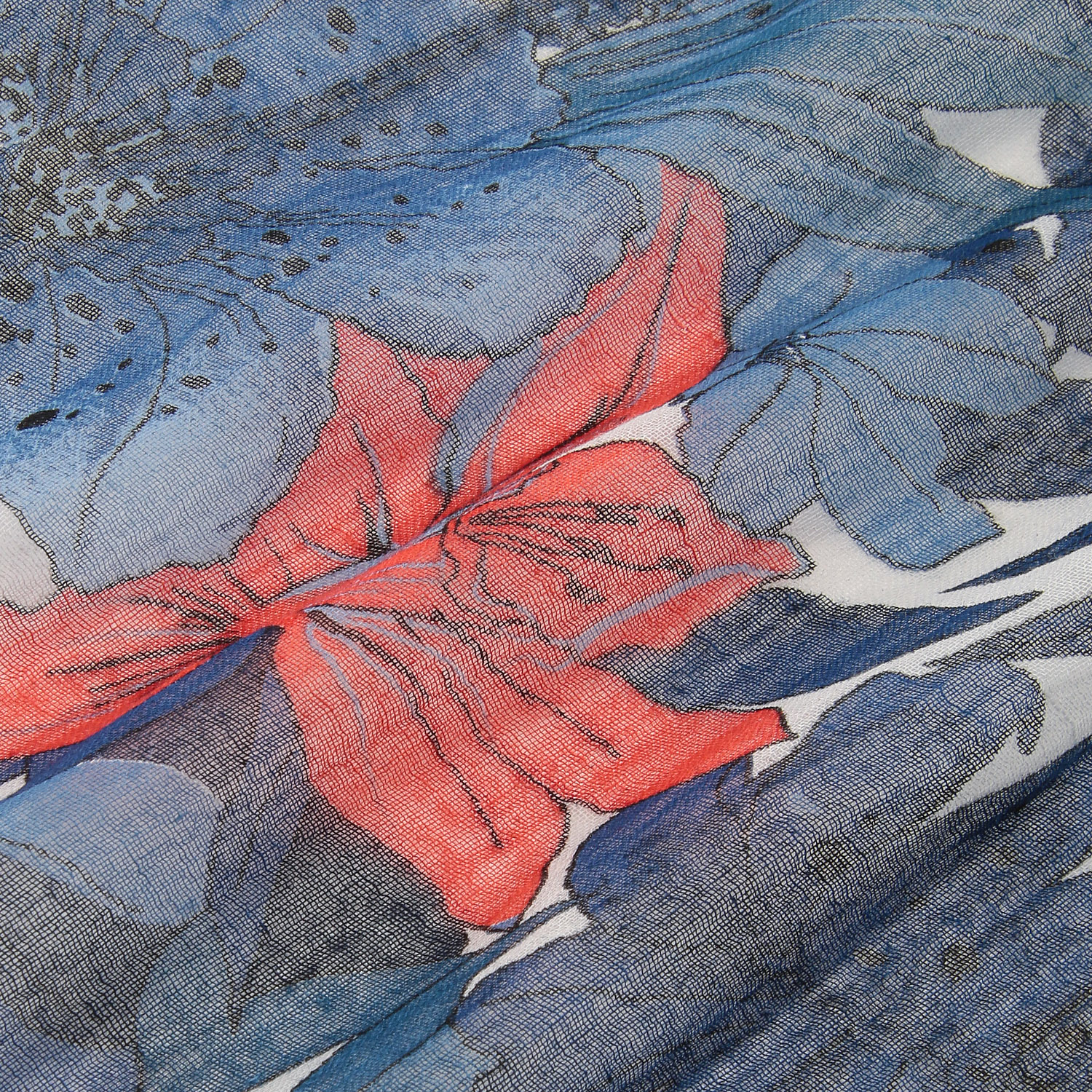 【次回再入荷5月中旬】インド製 コットンガーゼ調大判ストール - 画像4