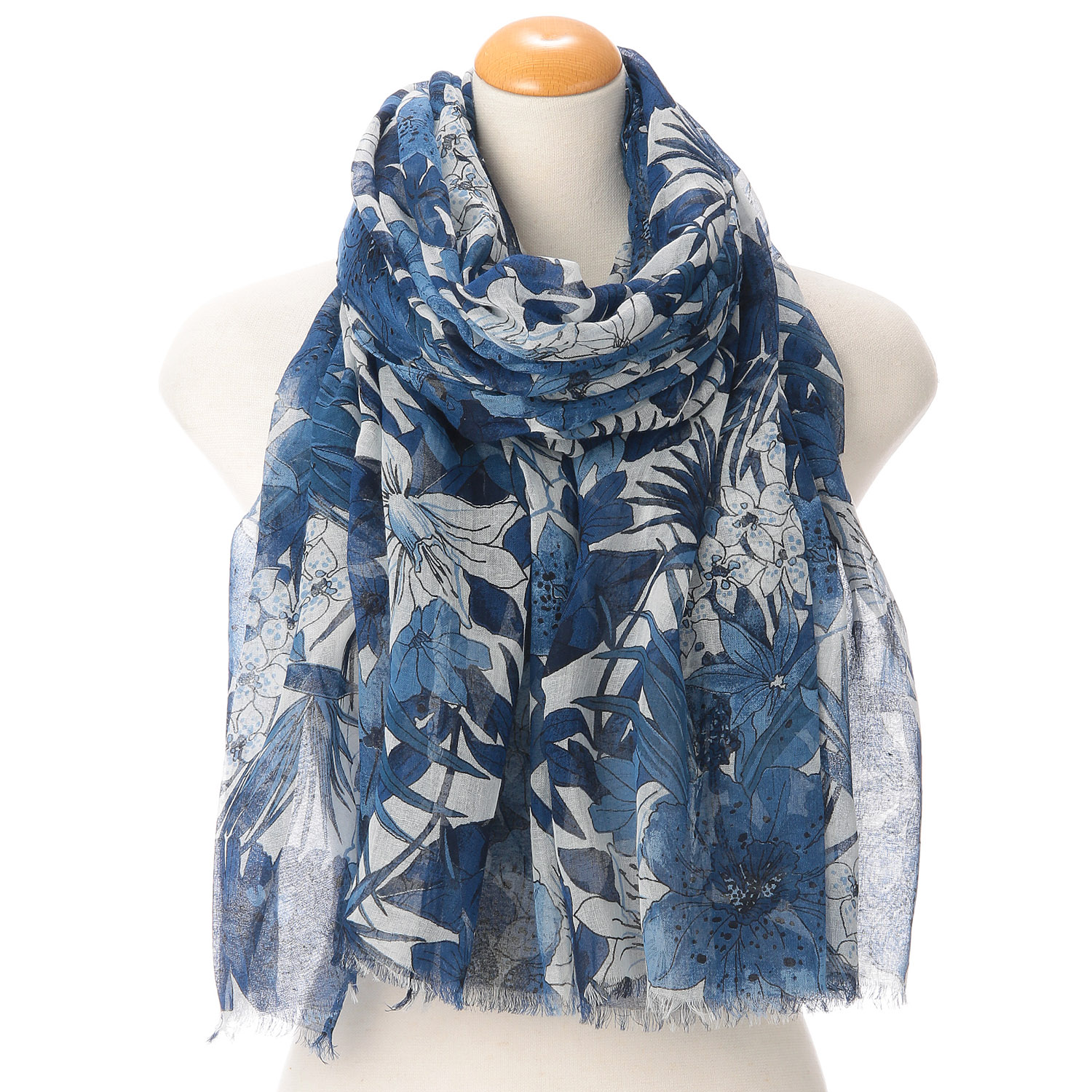 【次回再入荷5月中旬】インド製 コットンガーゼ調大判ストール - 画像5