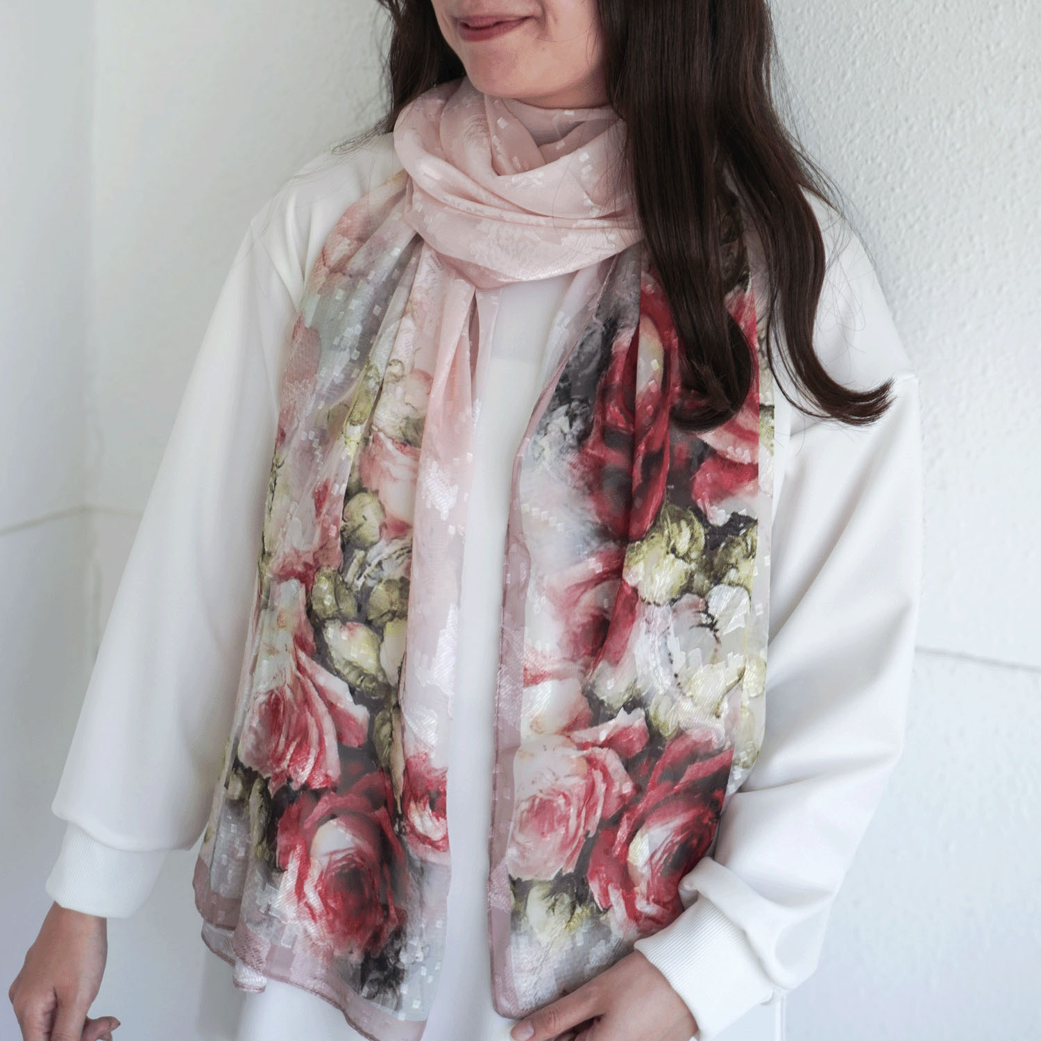 シルキータッチプリントストール