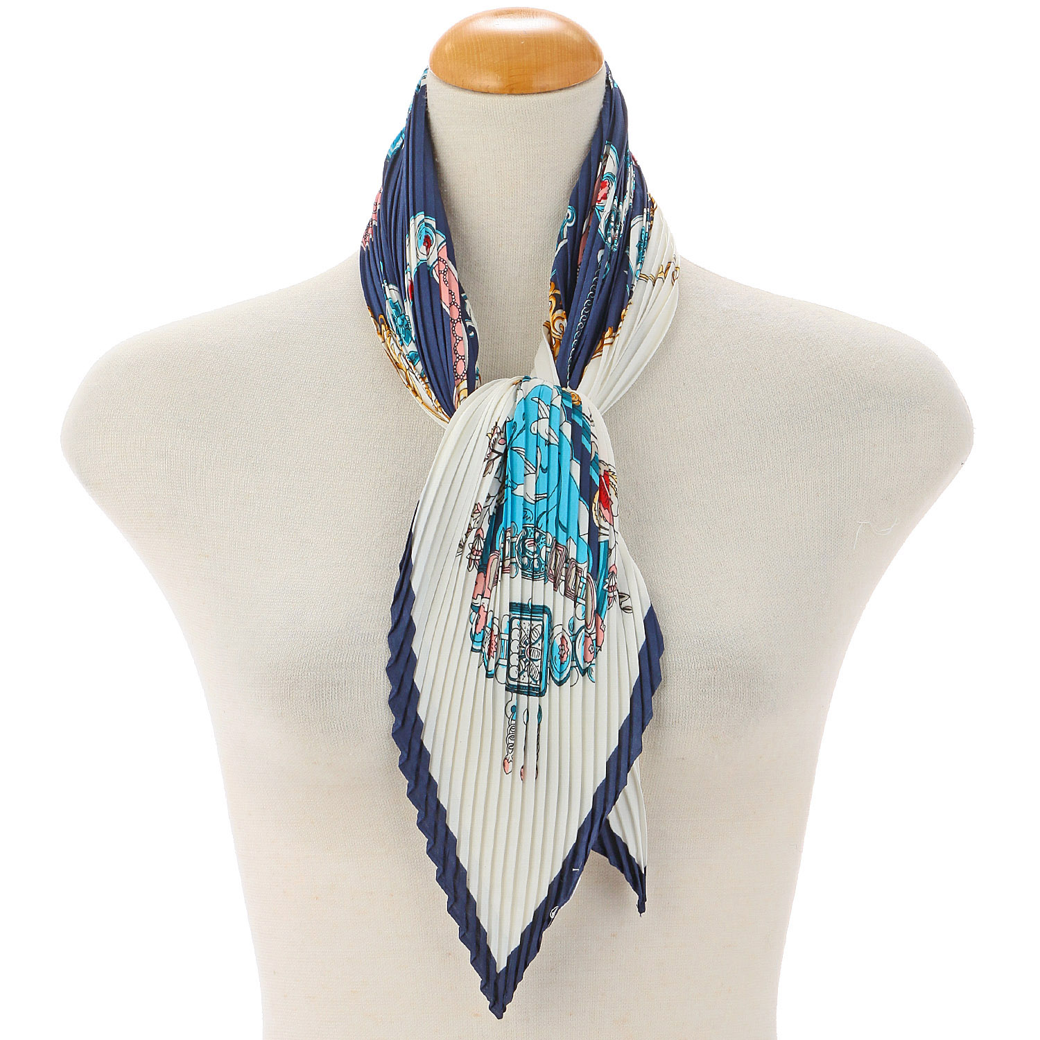 【グリーン終了】プリーツスカーフ クラシック