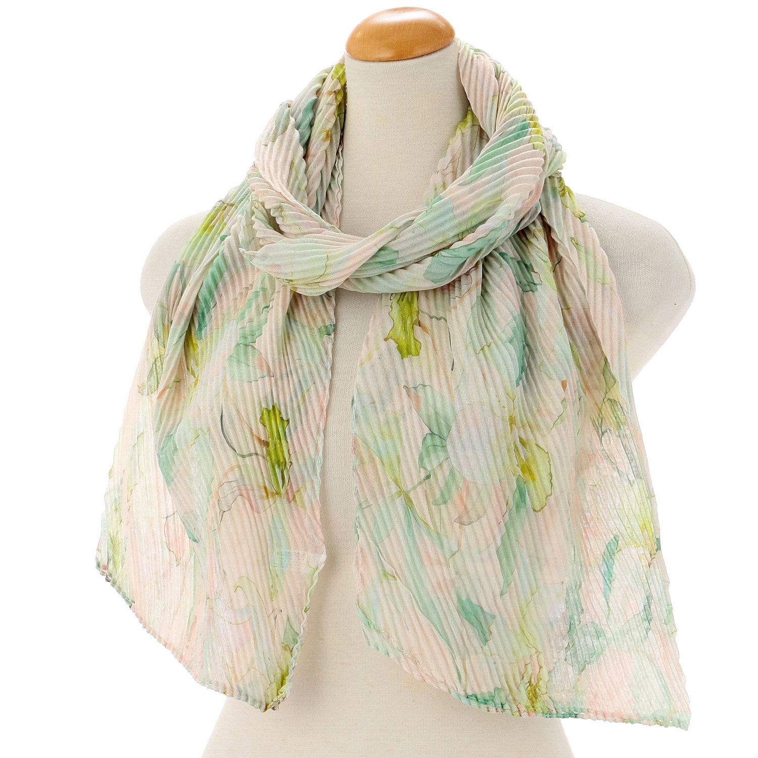 花柄プリーツストール - 画像4