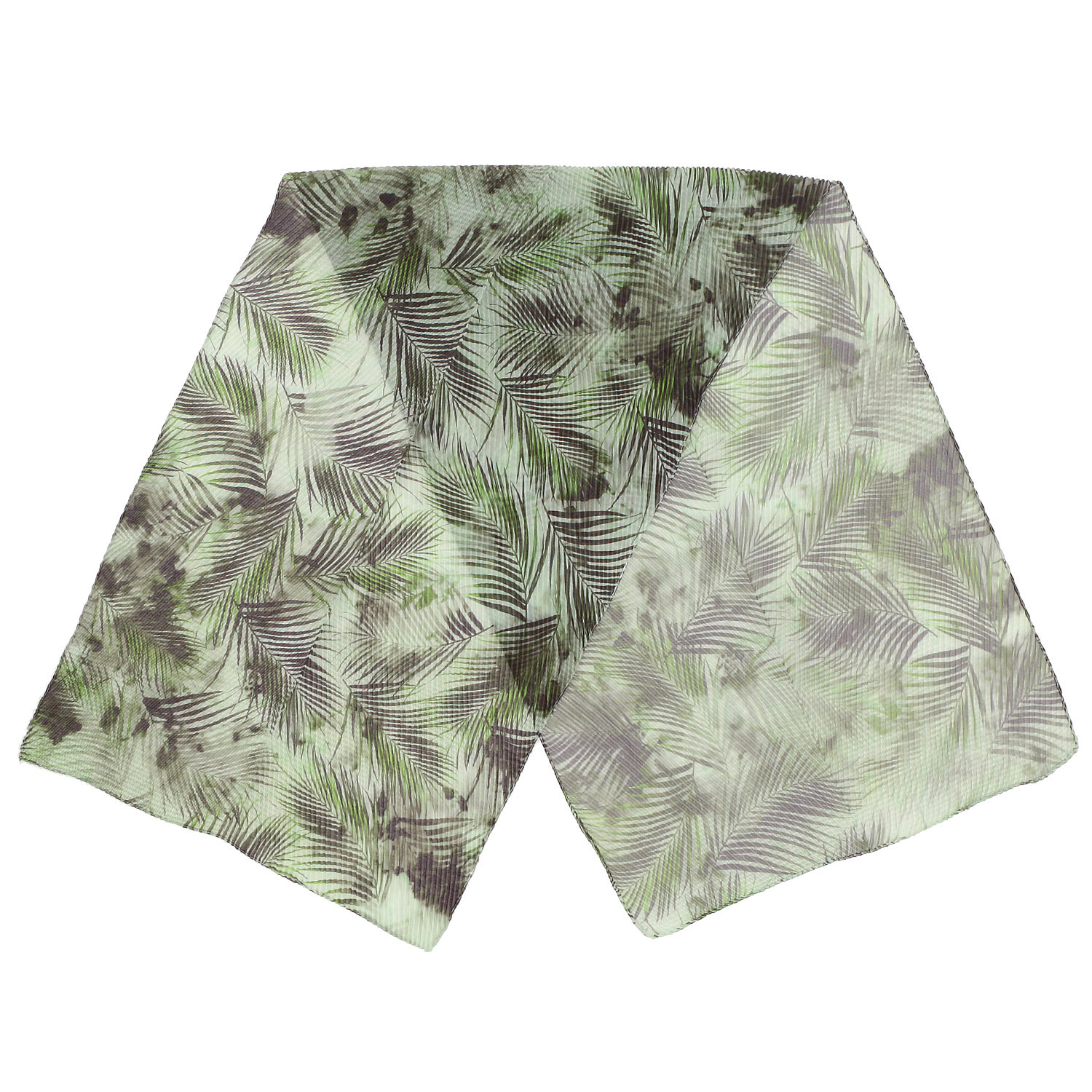 リーフ柄プリーツストール - 画像4