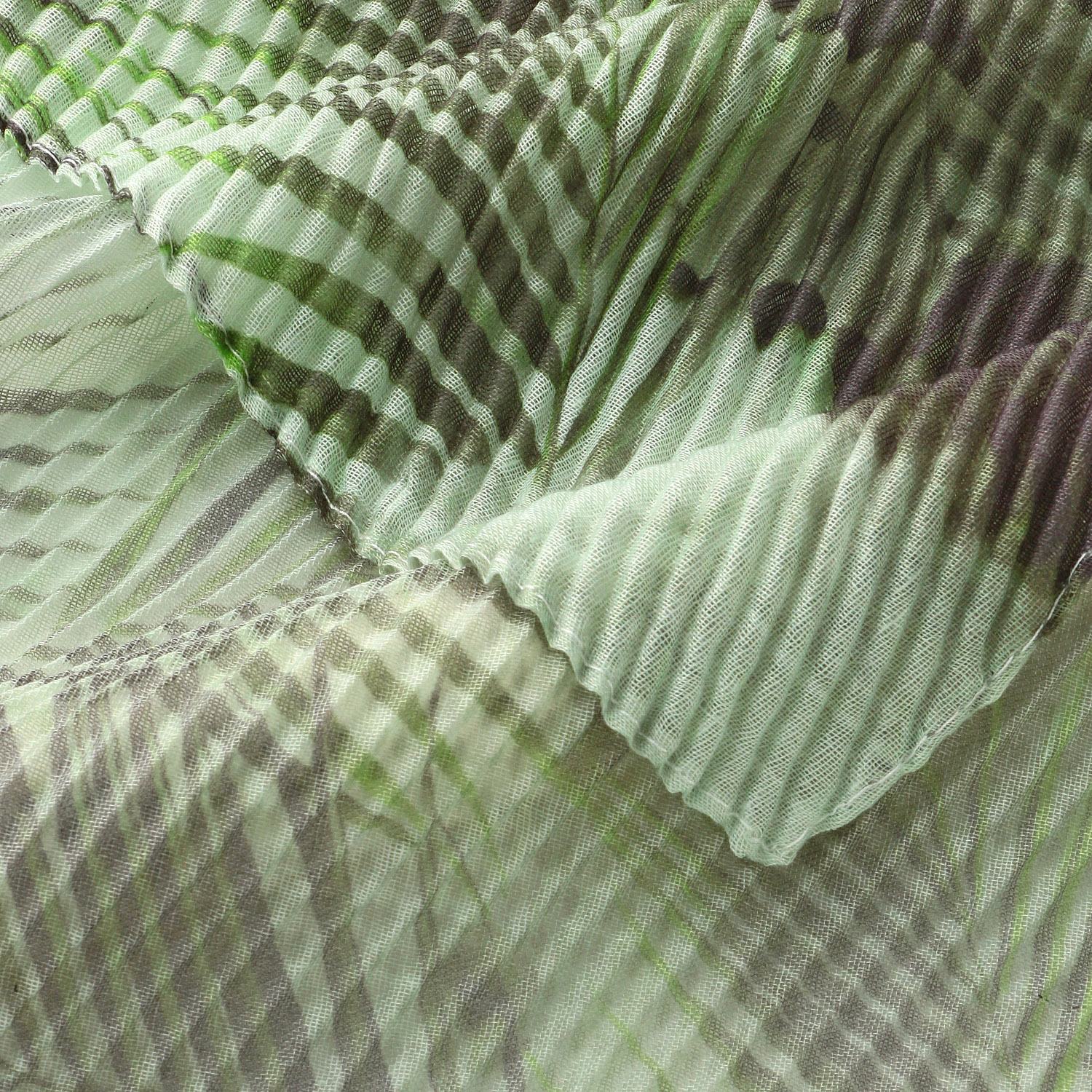 リーフ柄プリーツストール - 画像5