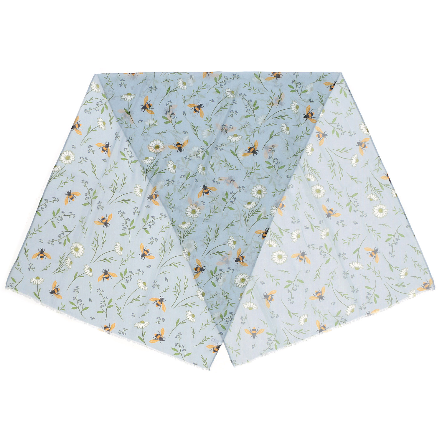 蜂フラワープリントストール - 画像4