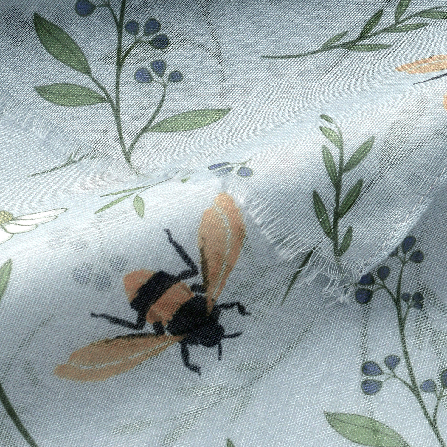 蜂フラワープリントストール - 画像5