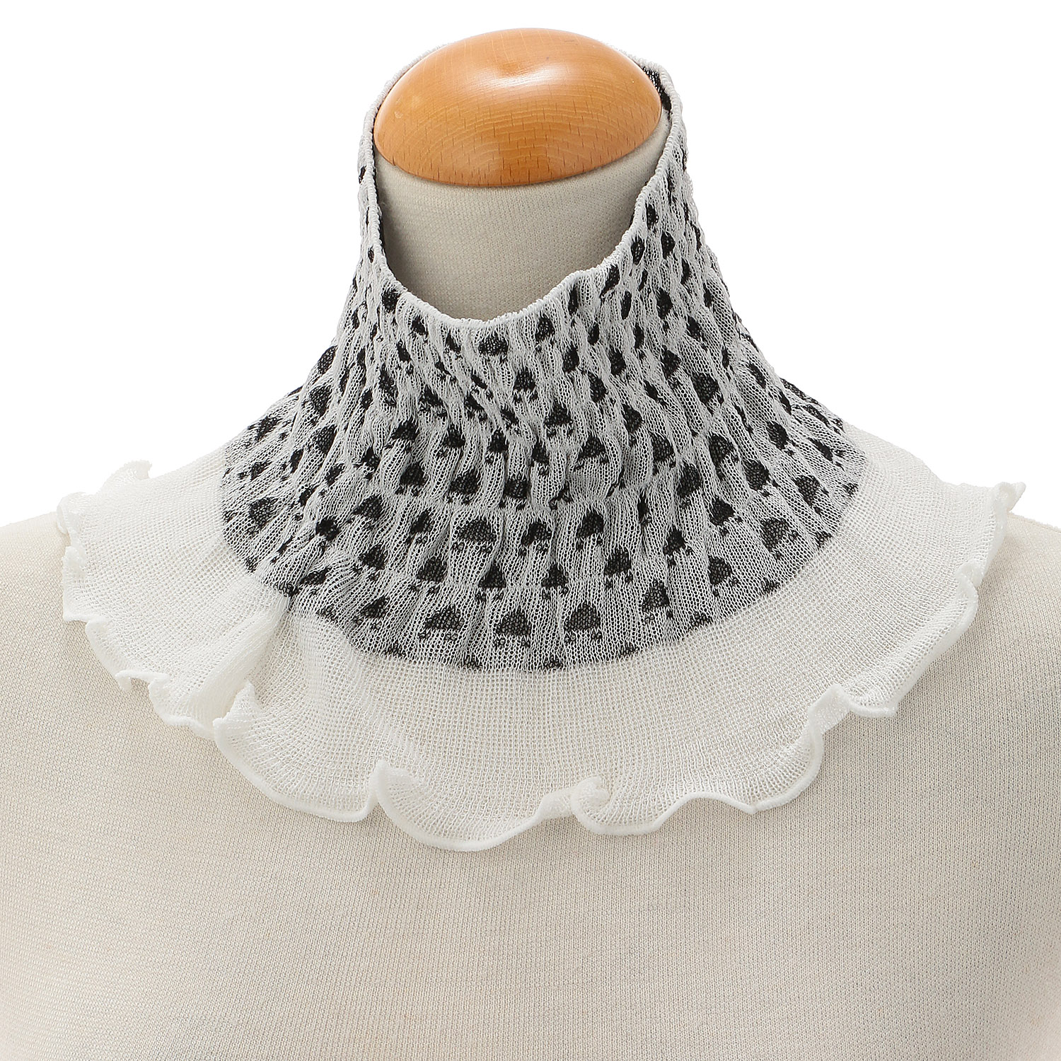 日本製 ネックカバードット 春夏素材